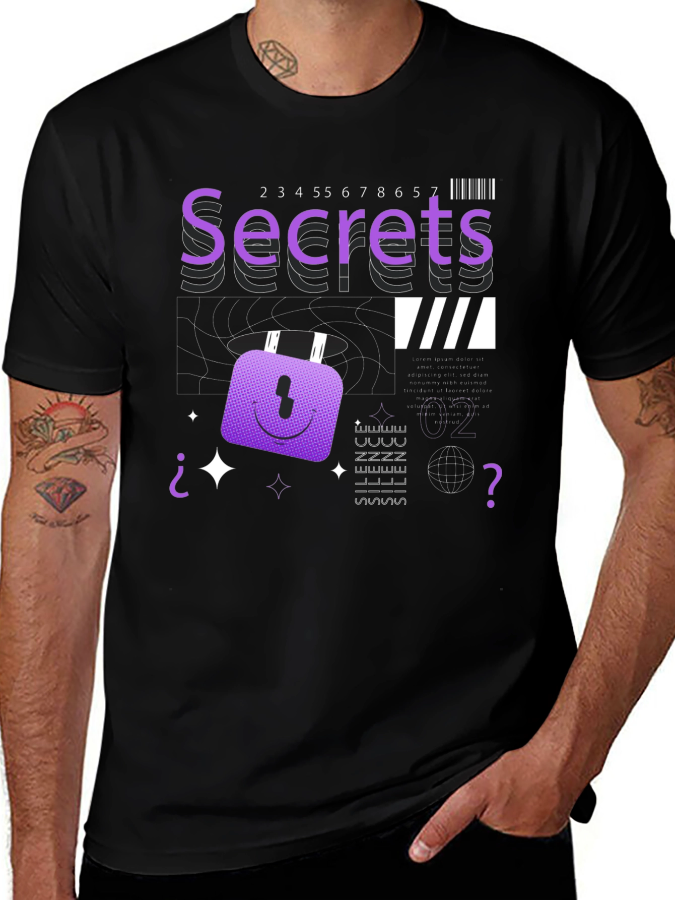Variant 10 of Secrets Graphic T-Shirt - Modern Aesthetic