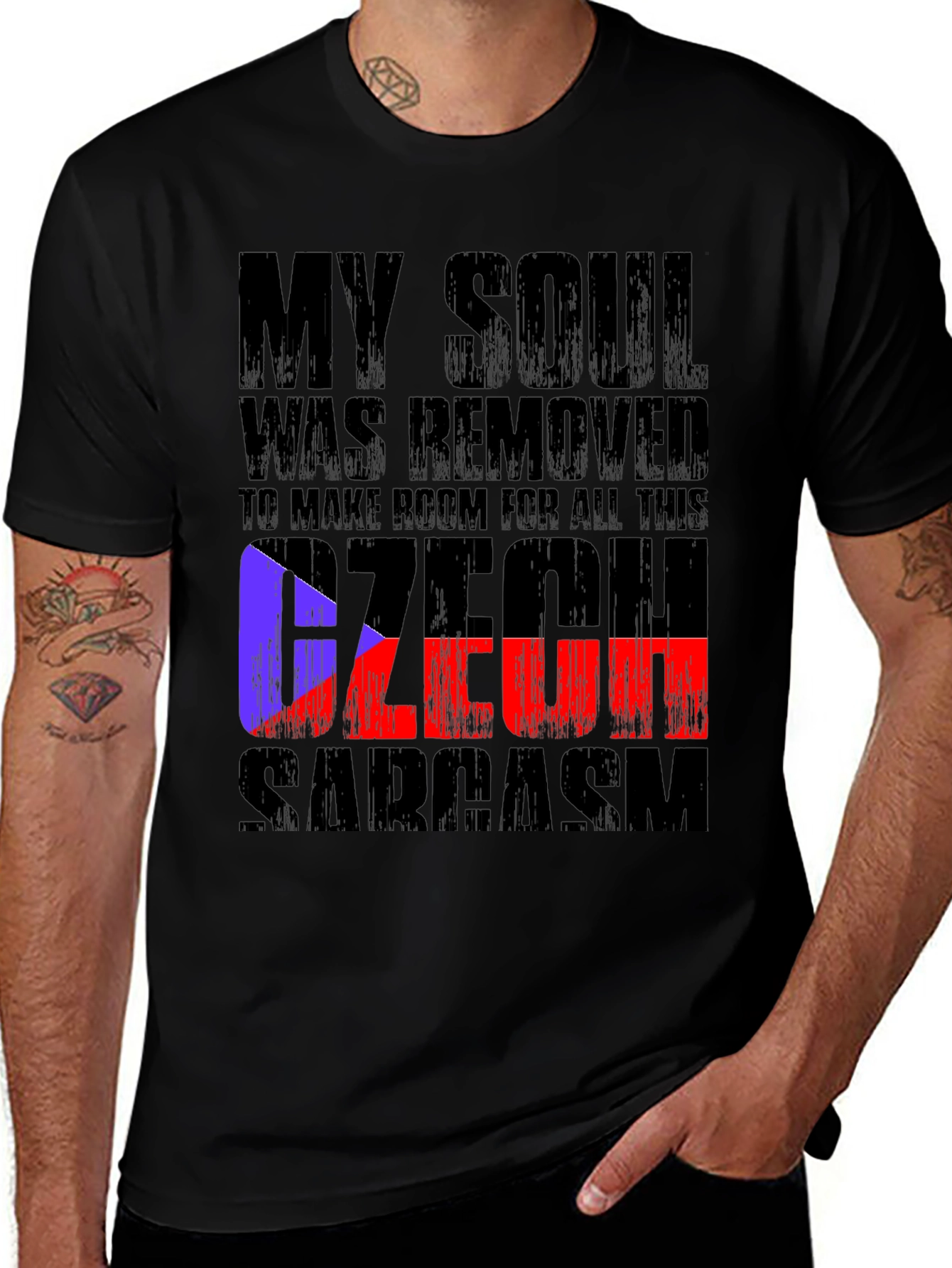 Variant 24 of Czech Sarcasm T-Shirt - Soul Removed Tee