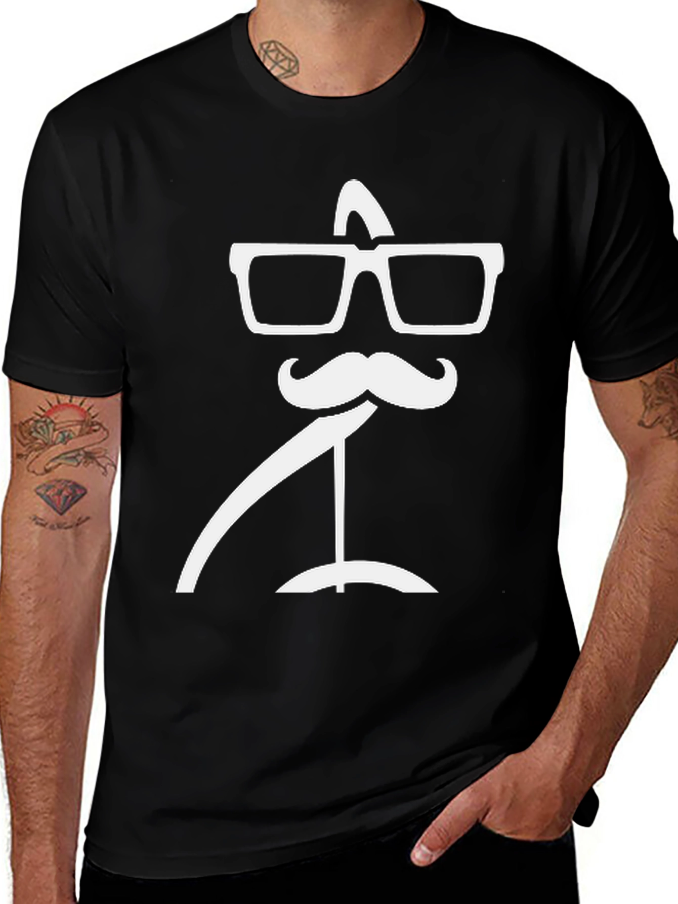 Variant 11 of Funny Graphic Tee - Stylish Nerd Silhouette T-Shirt