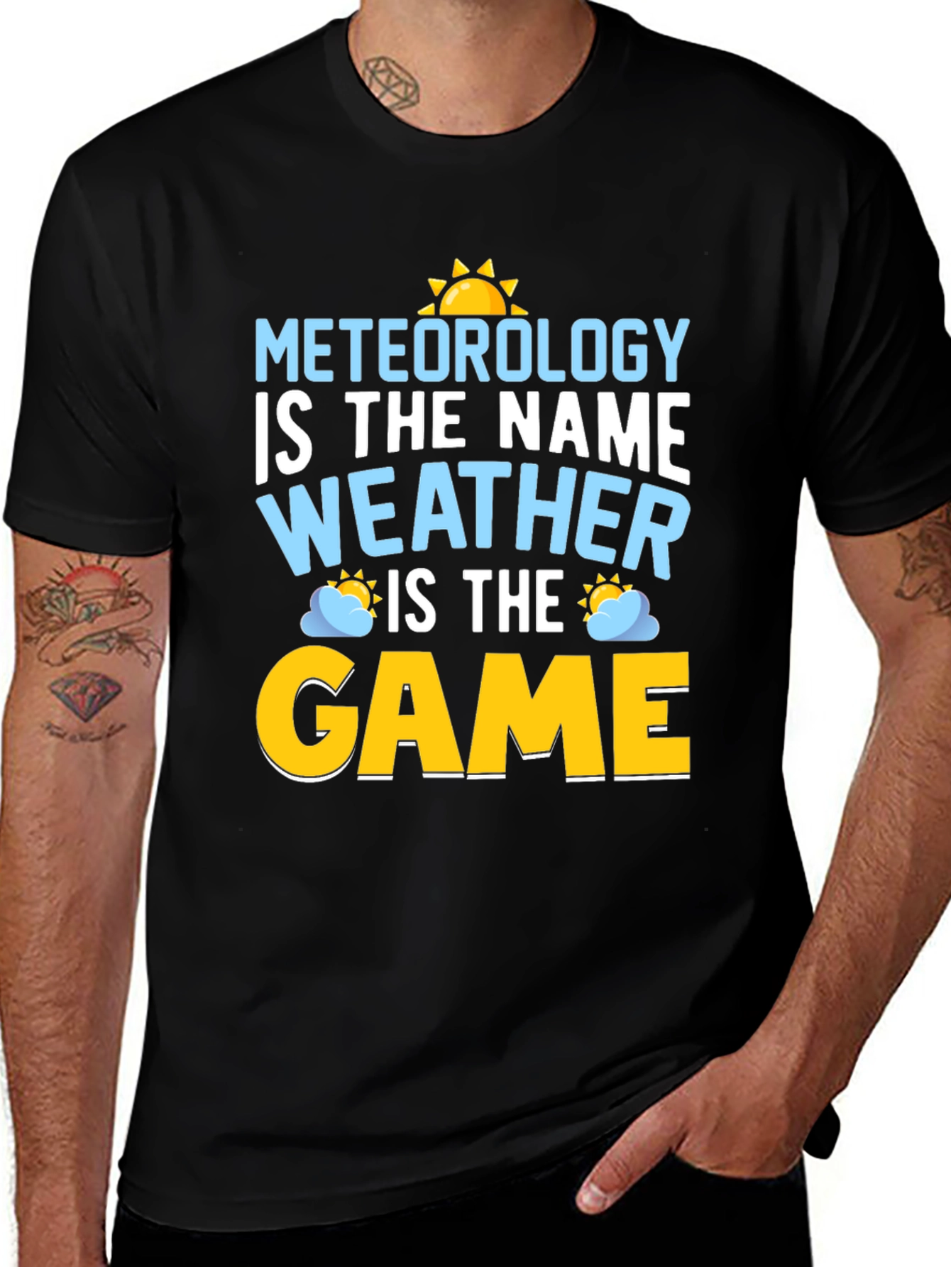 Variant 28 of Meteorology Weather is The Game Graphic T-Shirt