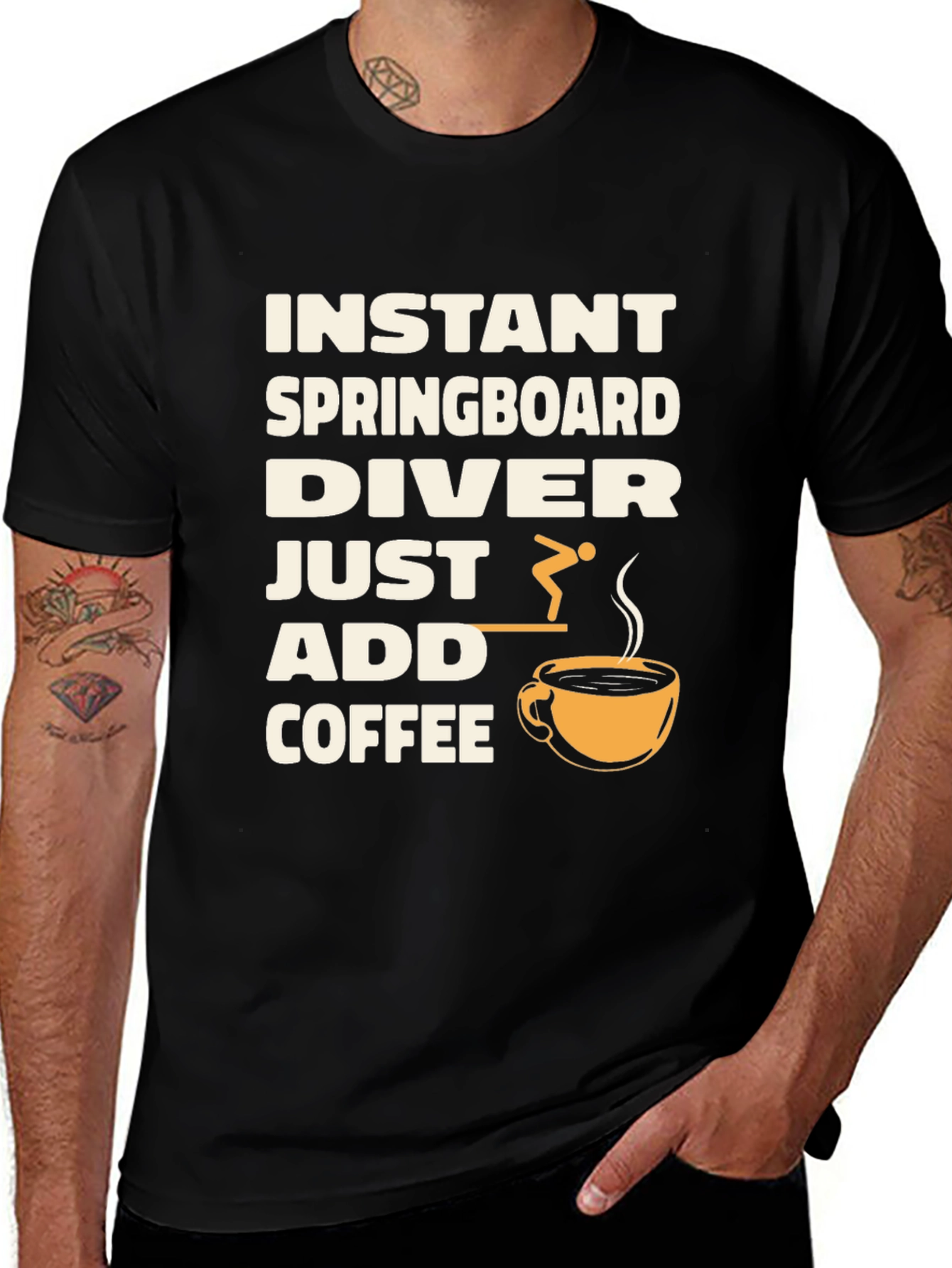 Variant 5 of Instant Springboard Diver Coffee T-Shirt