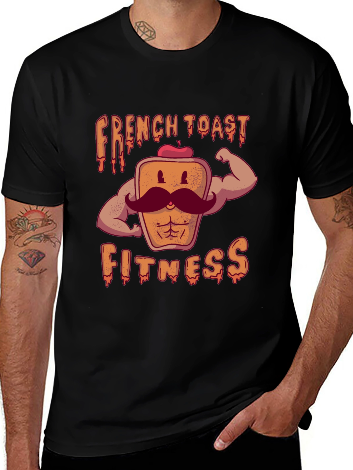 Variant 8 of French Toast Fitness Graphic T-Shirt