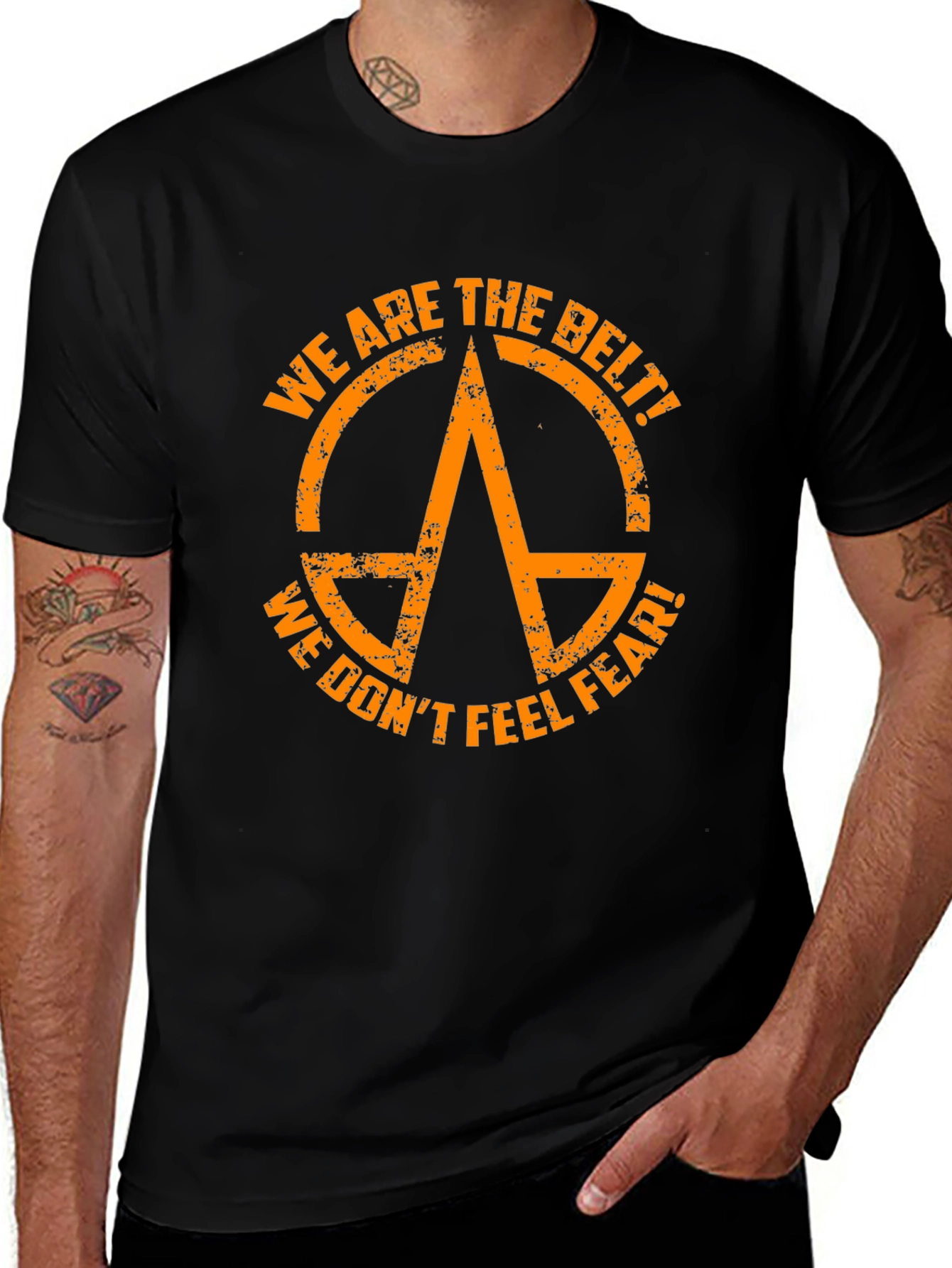 Variant 17 of We Are The Belt Graphic Tee - Black