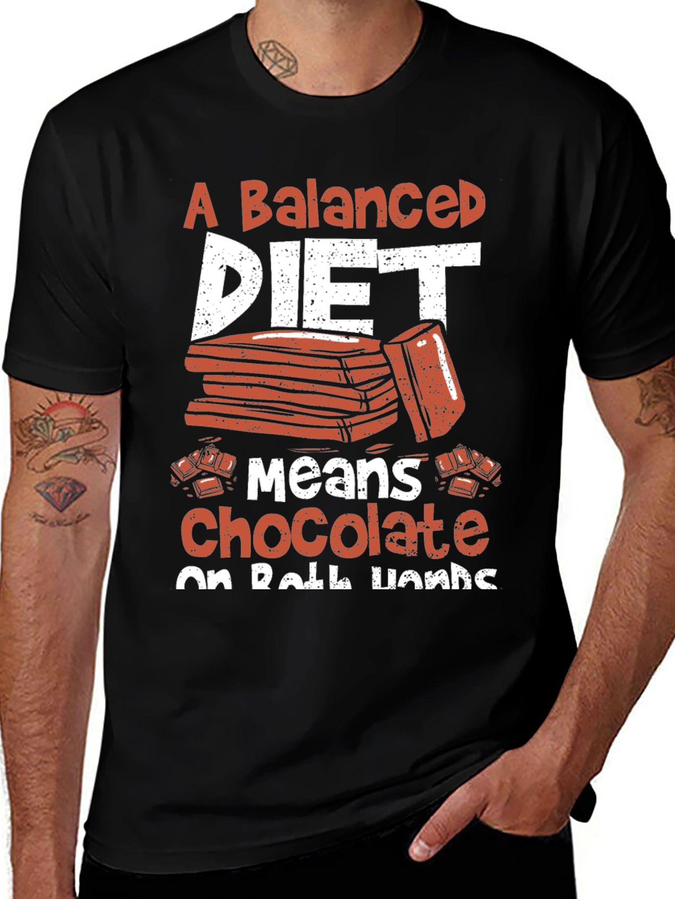 Variant 17 of Funny Chocolate Diet T-Shirt - Unisex
