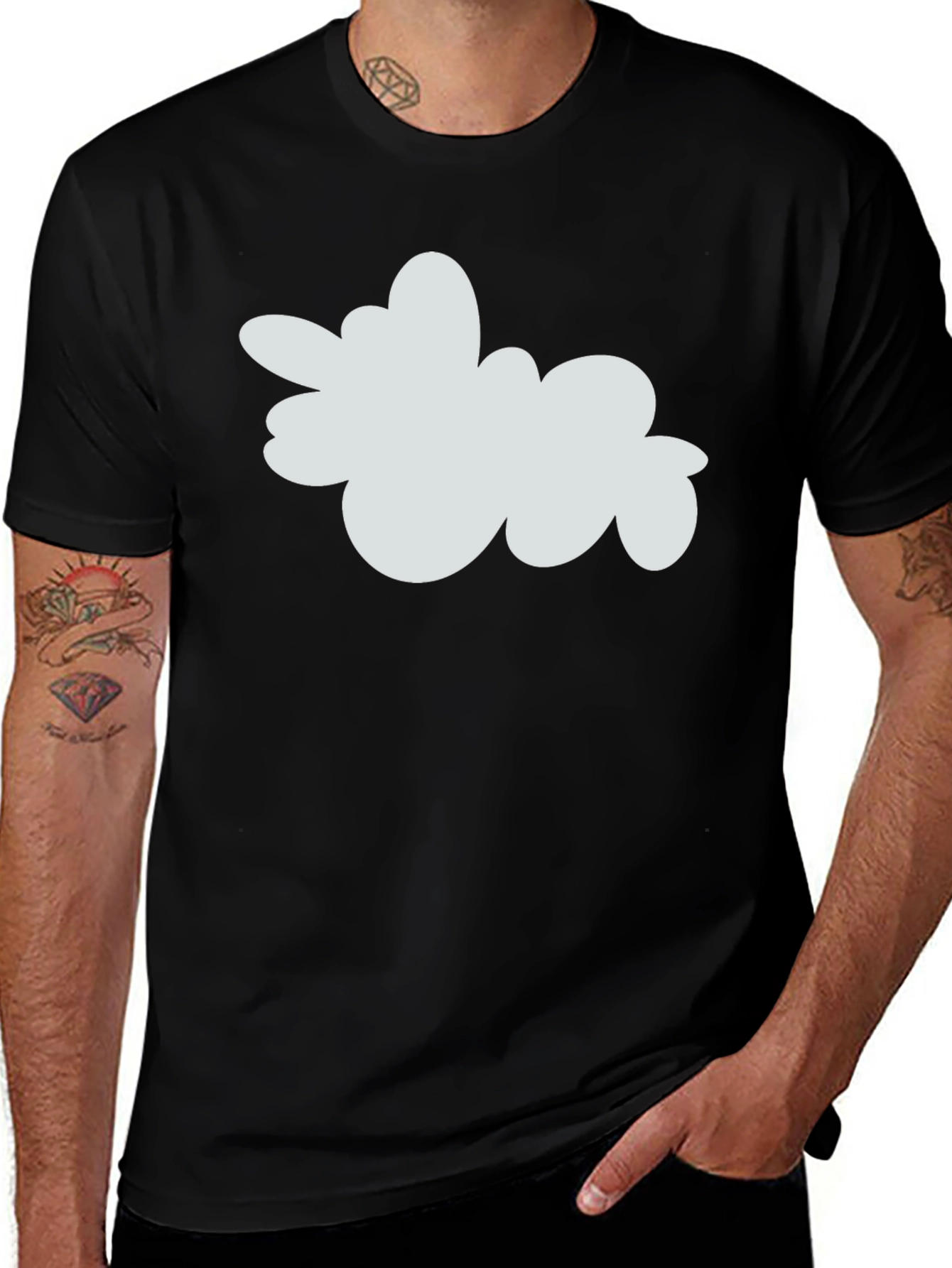 Variant 11 of Cloud Graphic Tee - Casual Style