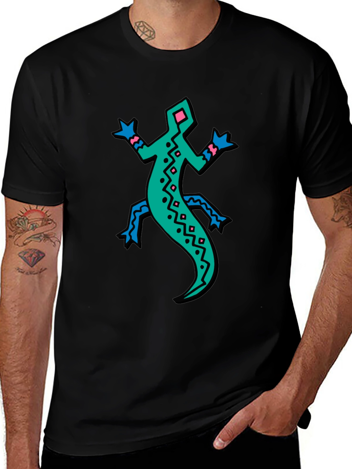 Variant 8 of Retro Lizard Graphic Tee - Bold & Unique!