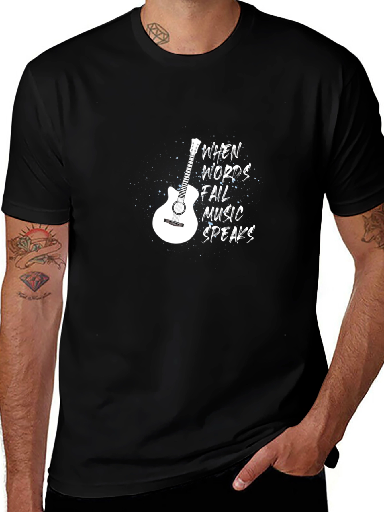 Music Speaks Graphic Tee