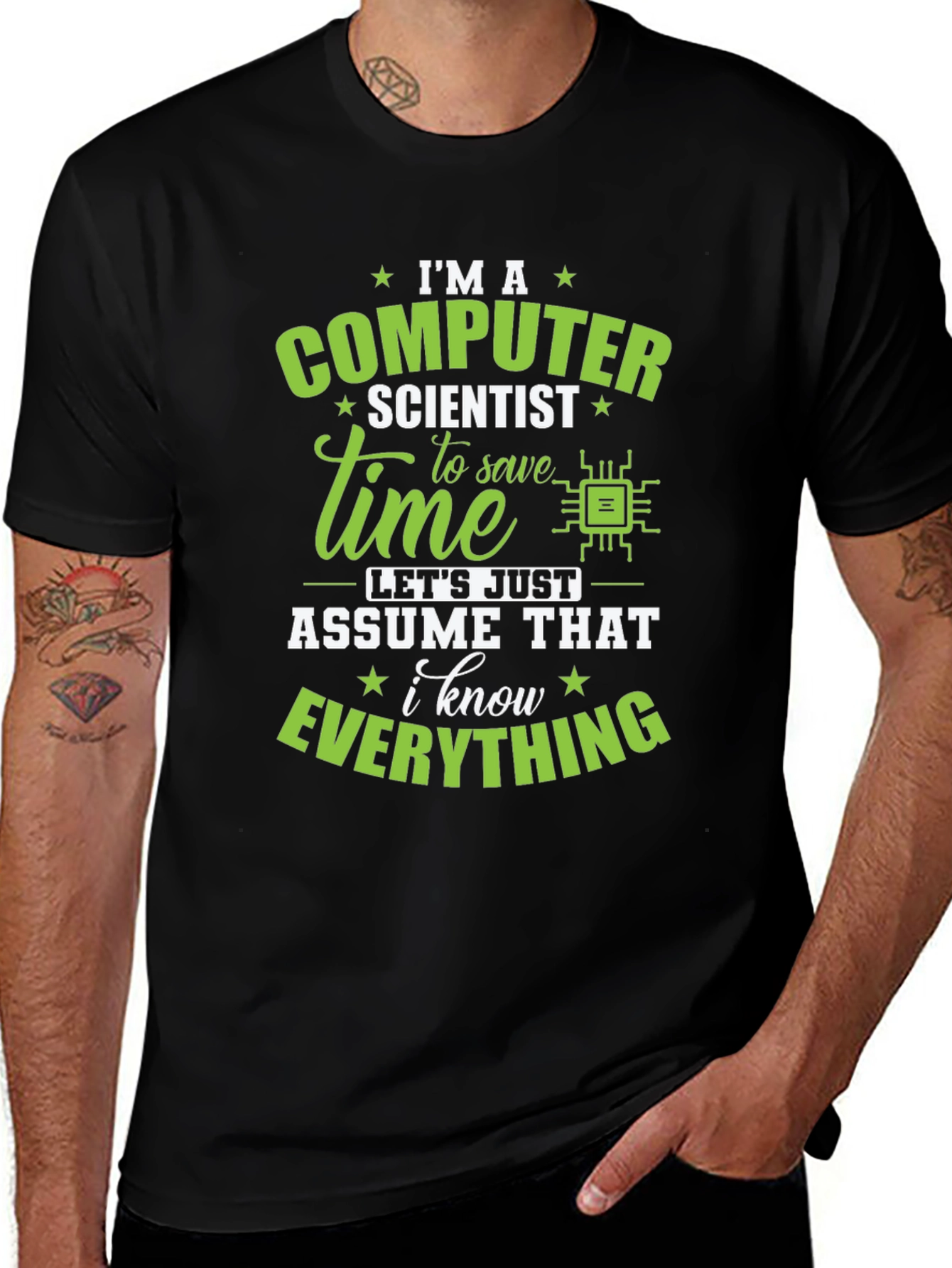 Variant 21 of Computer Scientist T-Shirt - I Know Everything