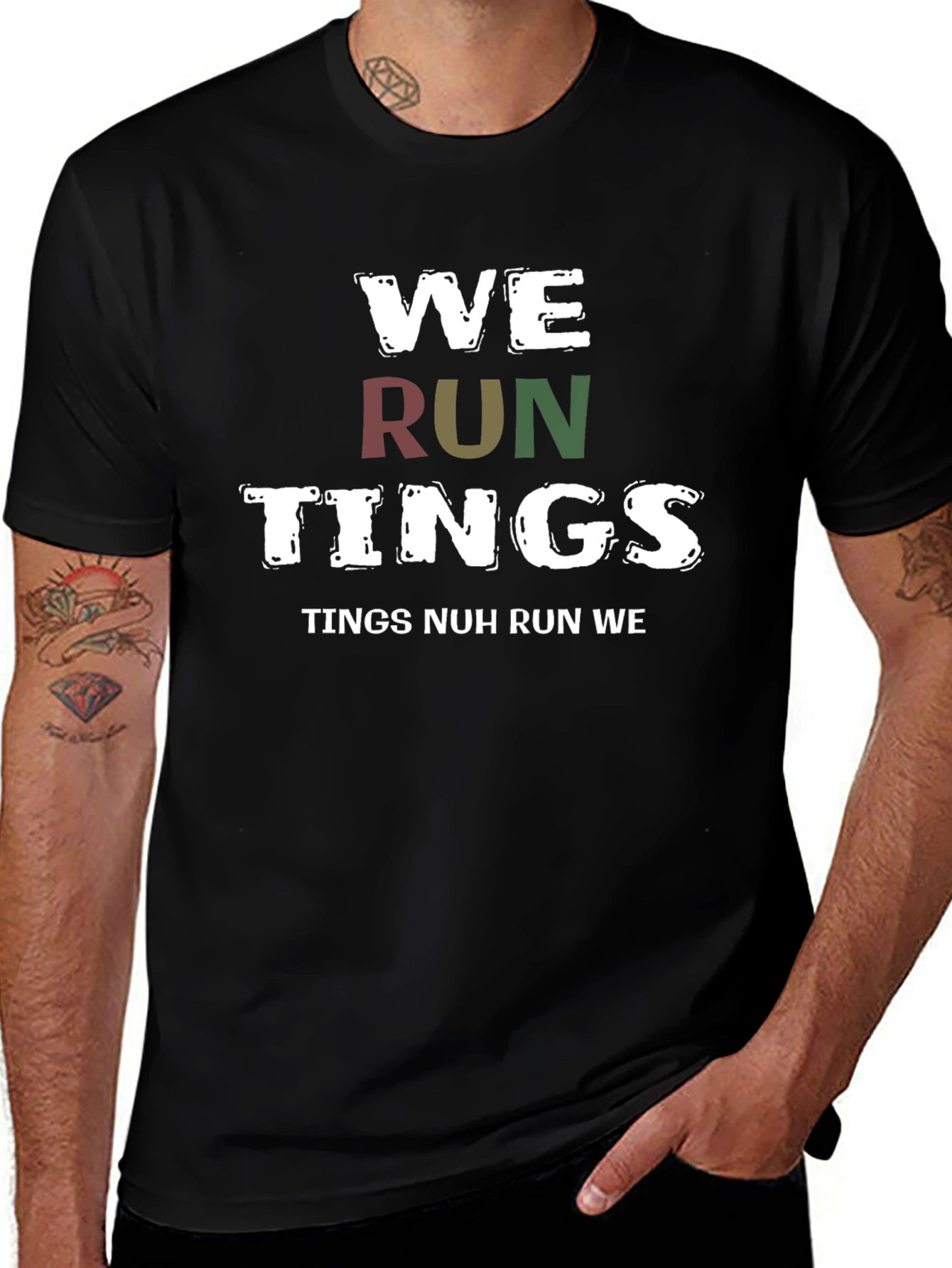 Variant 9 of We Run Tings Graphic T-Shirt