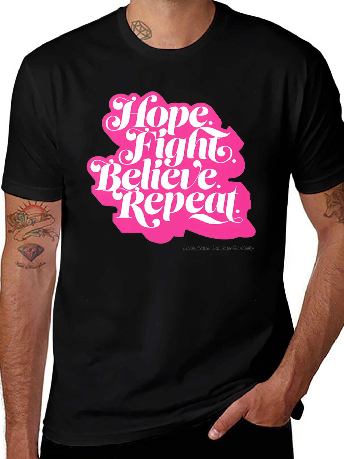Variant 27 of Hope Fight Believe Repeat T-Shirt