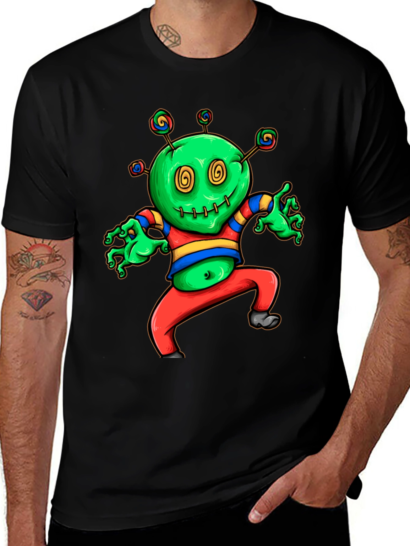 Variant 23 of Funky Green Monster T-Shirt