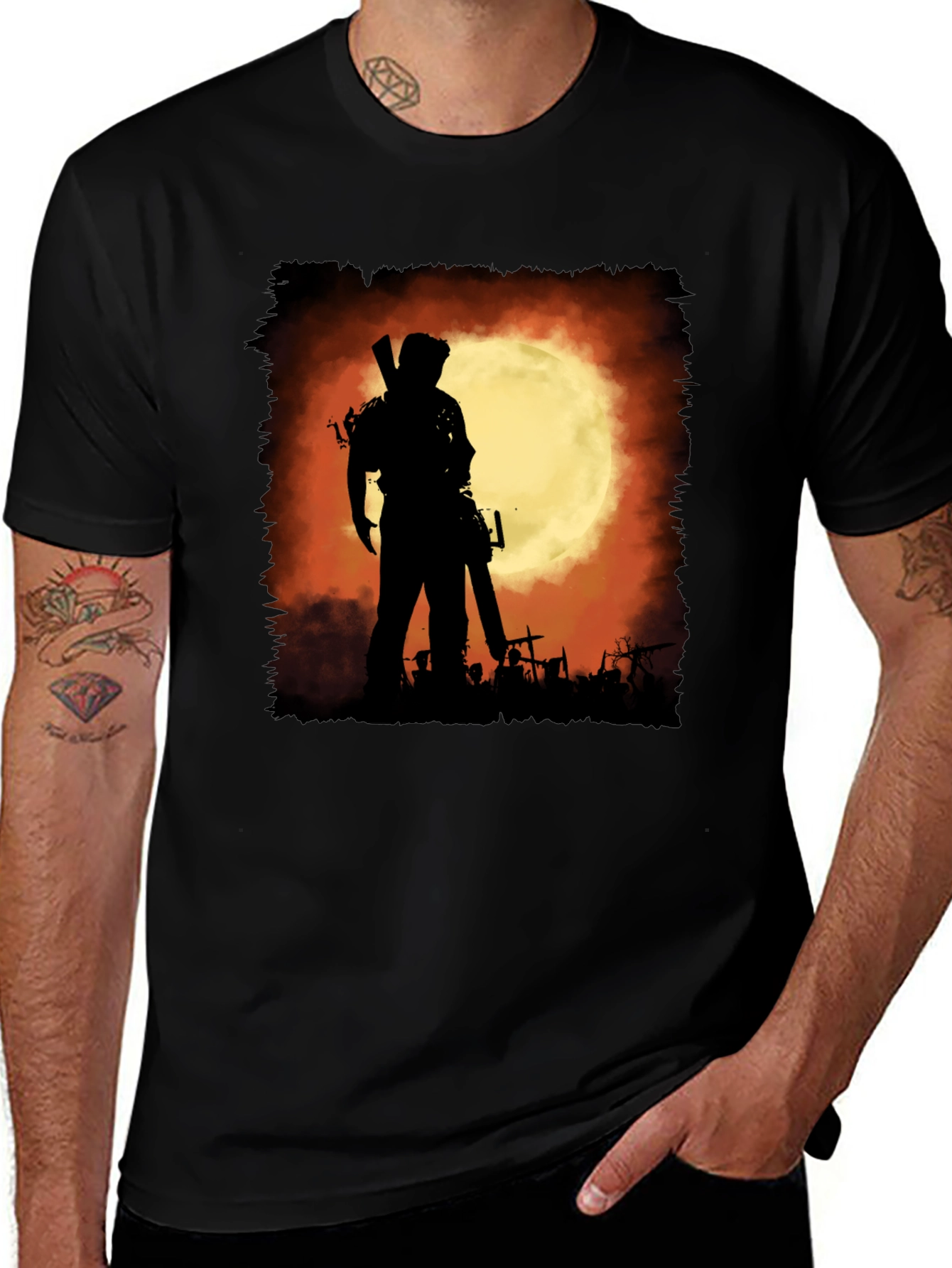 Variant 8 of Evil Dead Ash Silhouette T-Shirt