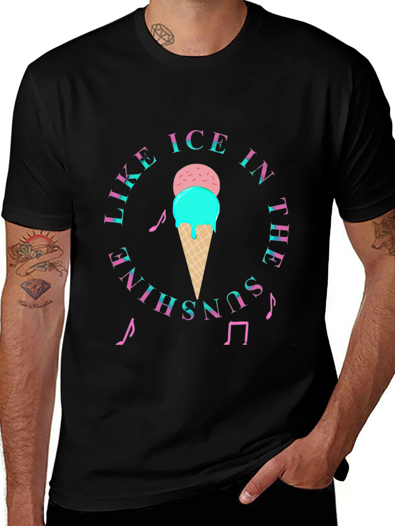 Variant 15 of Like Ice In The Sunshine Black T-Shirt