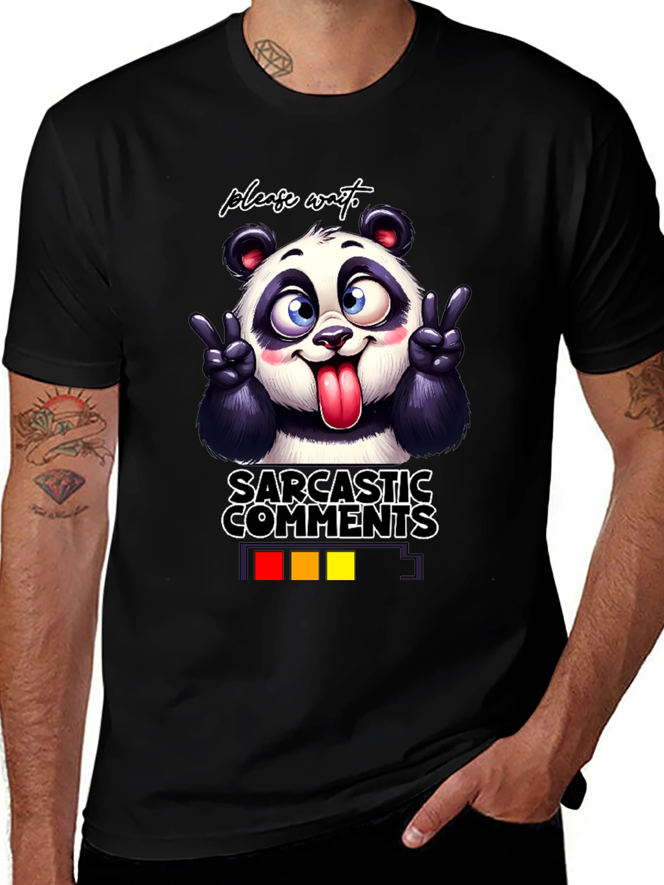 Variant 27 of Sarcastic Comments Panda T-Shirt
