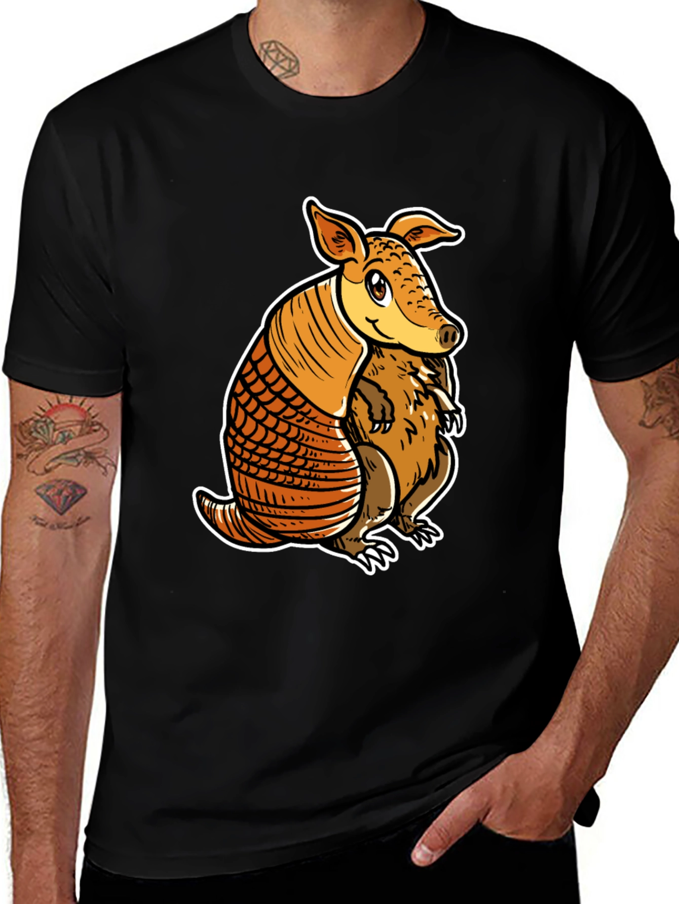 Variant 24 of Armadillo Graphic Tee - Cute Animal Design