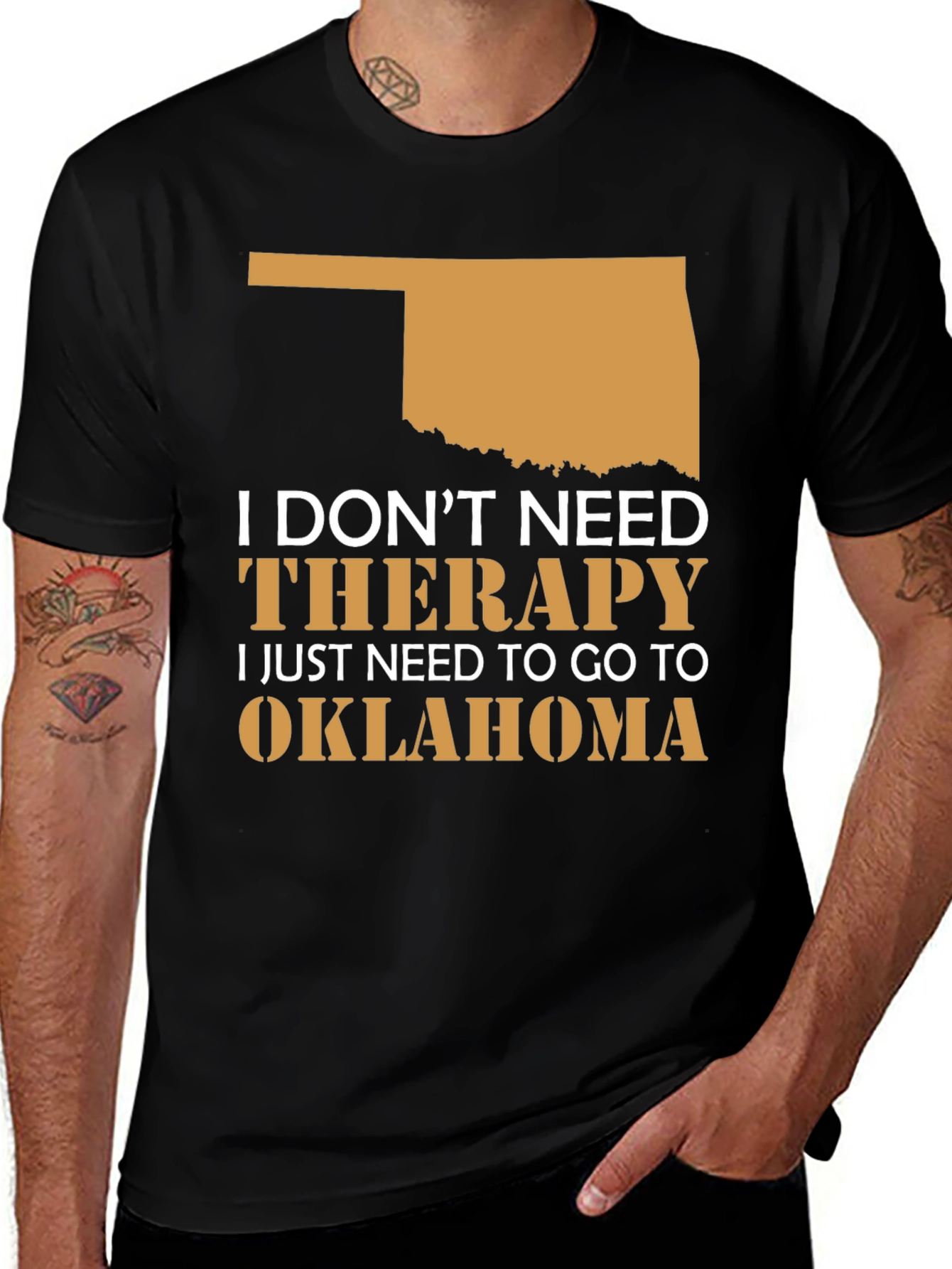 Oklahoma Therapy T-Shirt: State Pride Tee