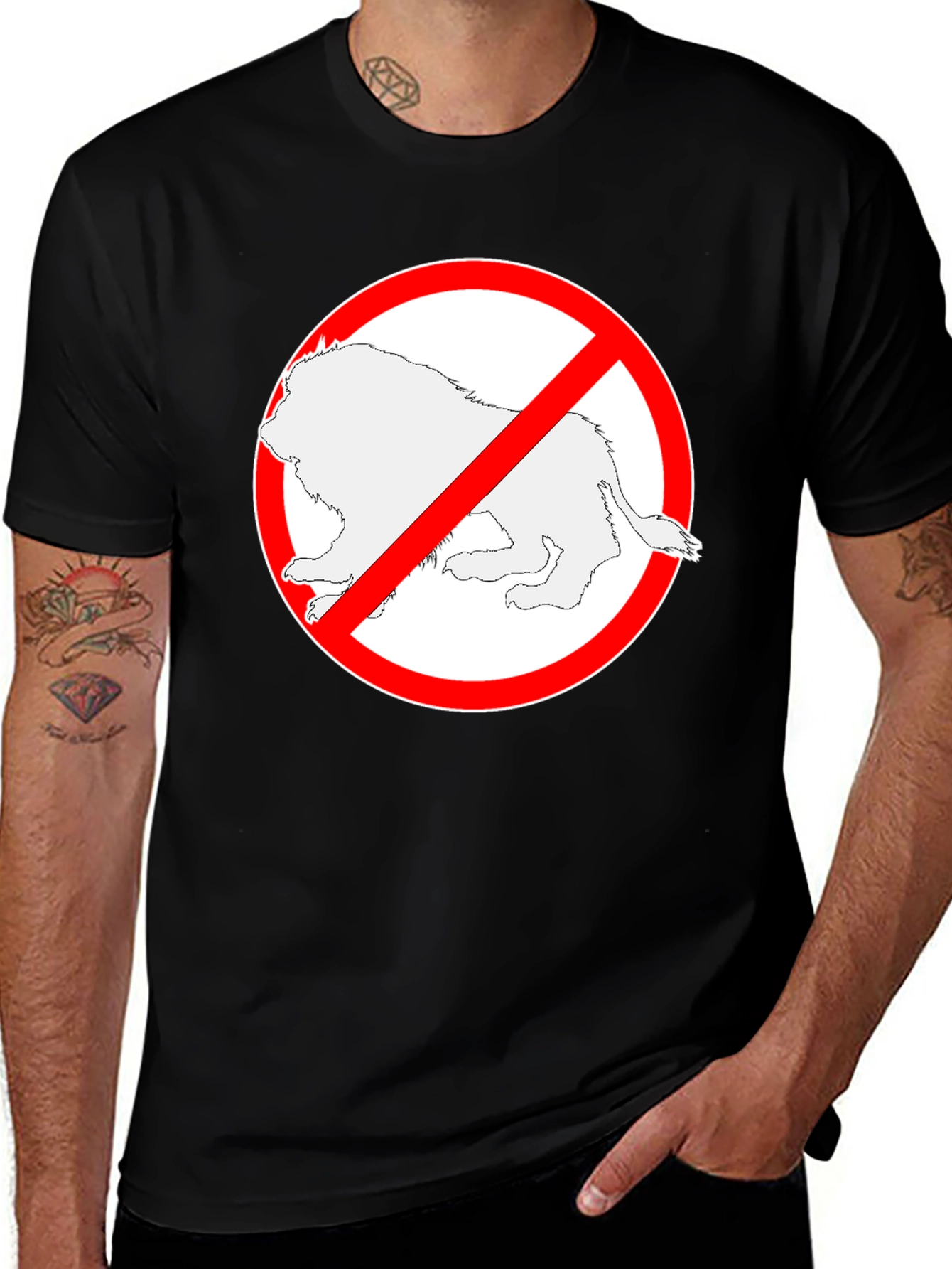 Variant 8 of No Opossum Black T-Shirt