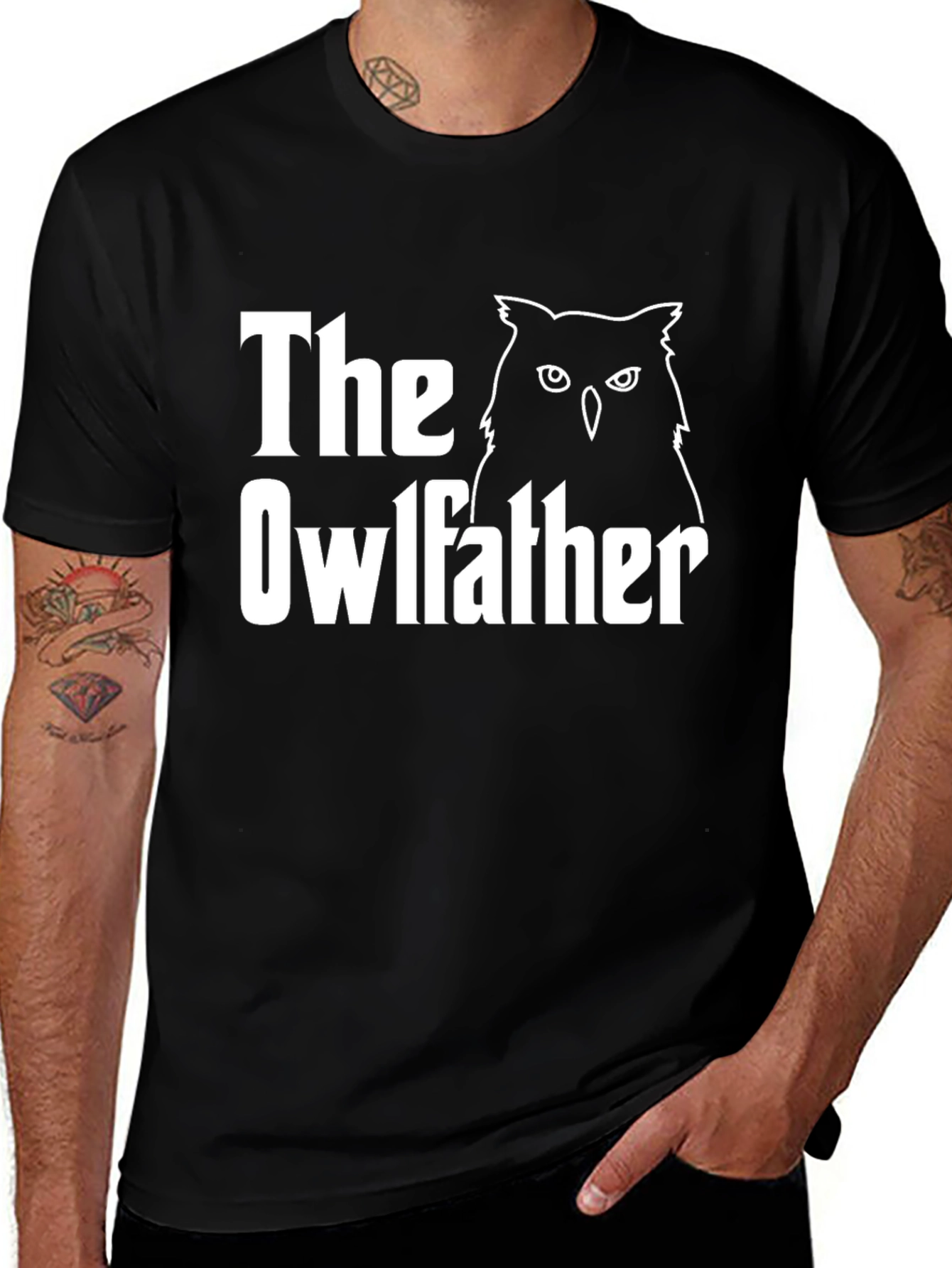 Variant 18 of The Owlfather T-Shirt - Funny Graphic Tee