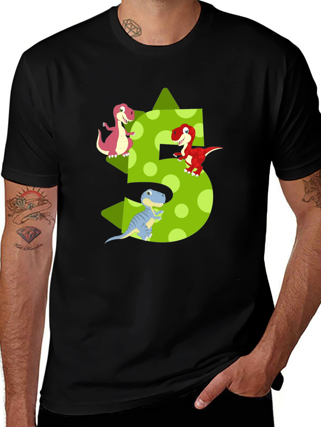 Variant 17 of Dinosaur 5th Birthday Kids T-Shirt
