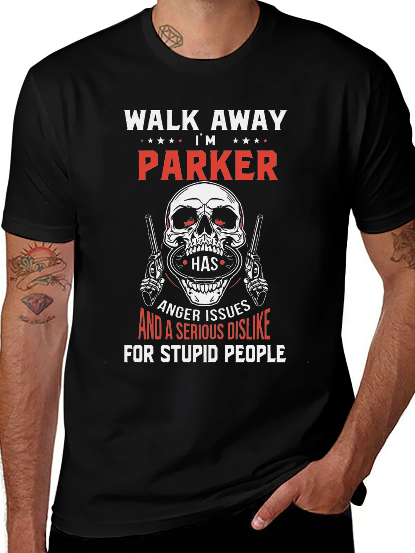 Variant 27 of Walk Away I'm Parker T-Shirt