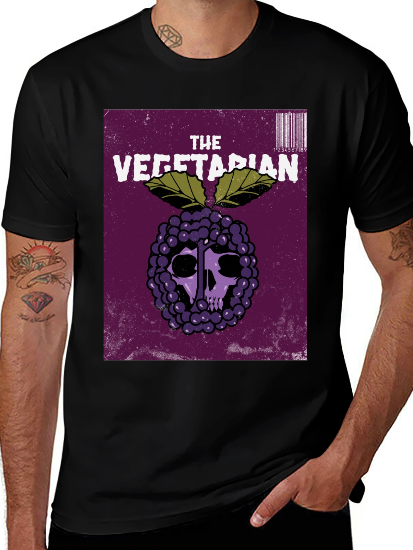 Variant 17 of The Vegetarian Graphic T-Shirt - Dark Humor Tee
