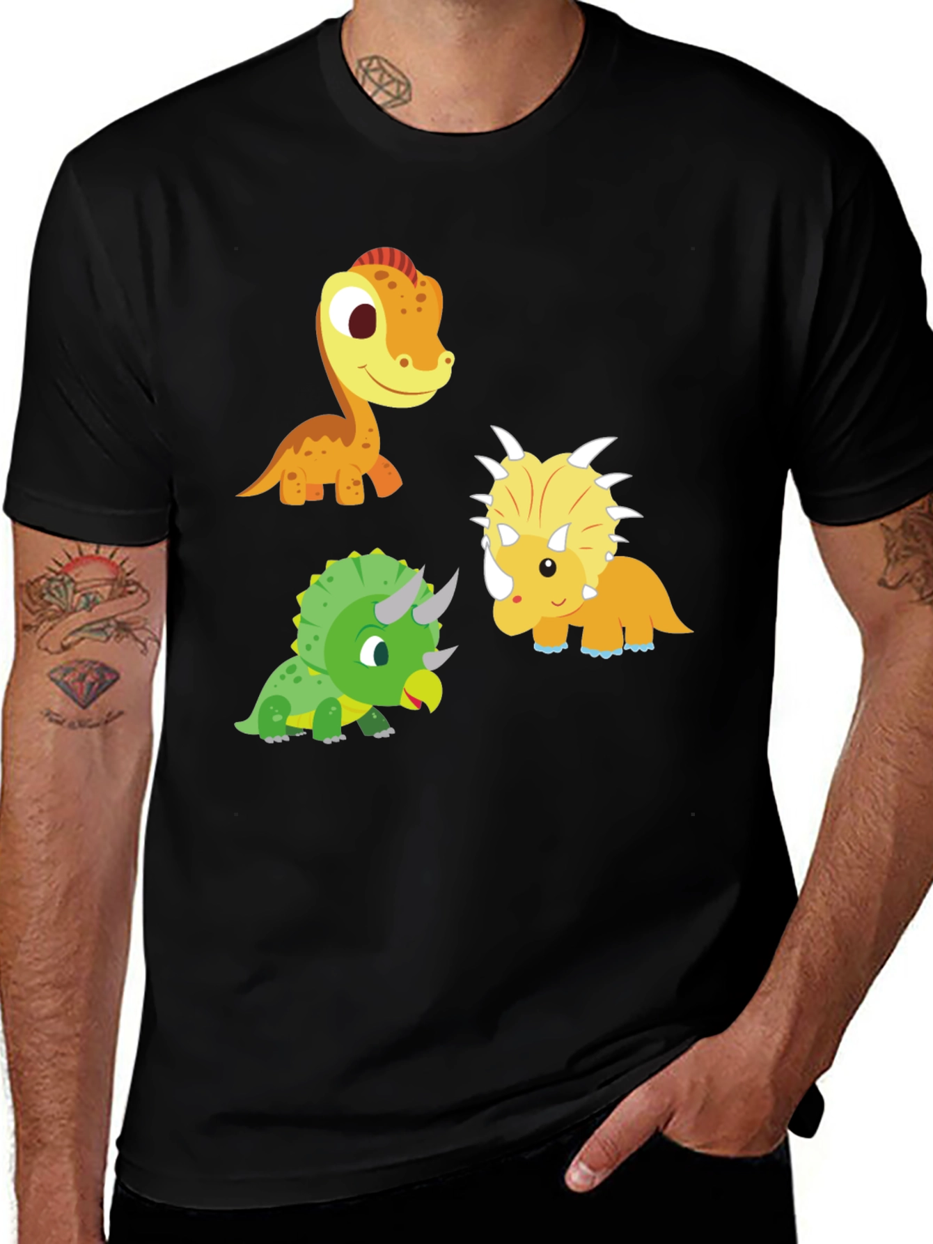 Variant 13 of Cute Cartoon Dinosaur T-Shirt