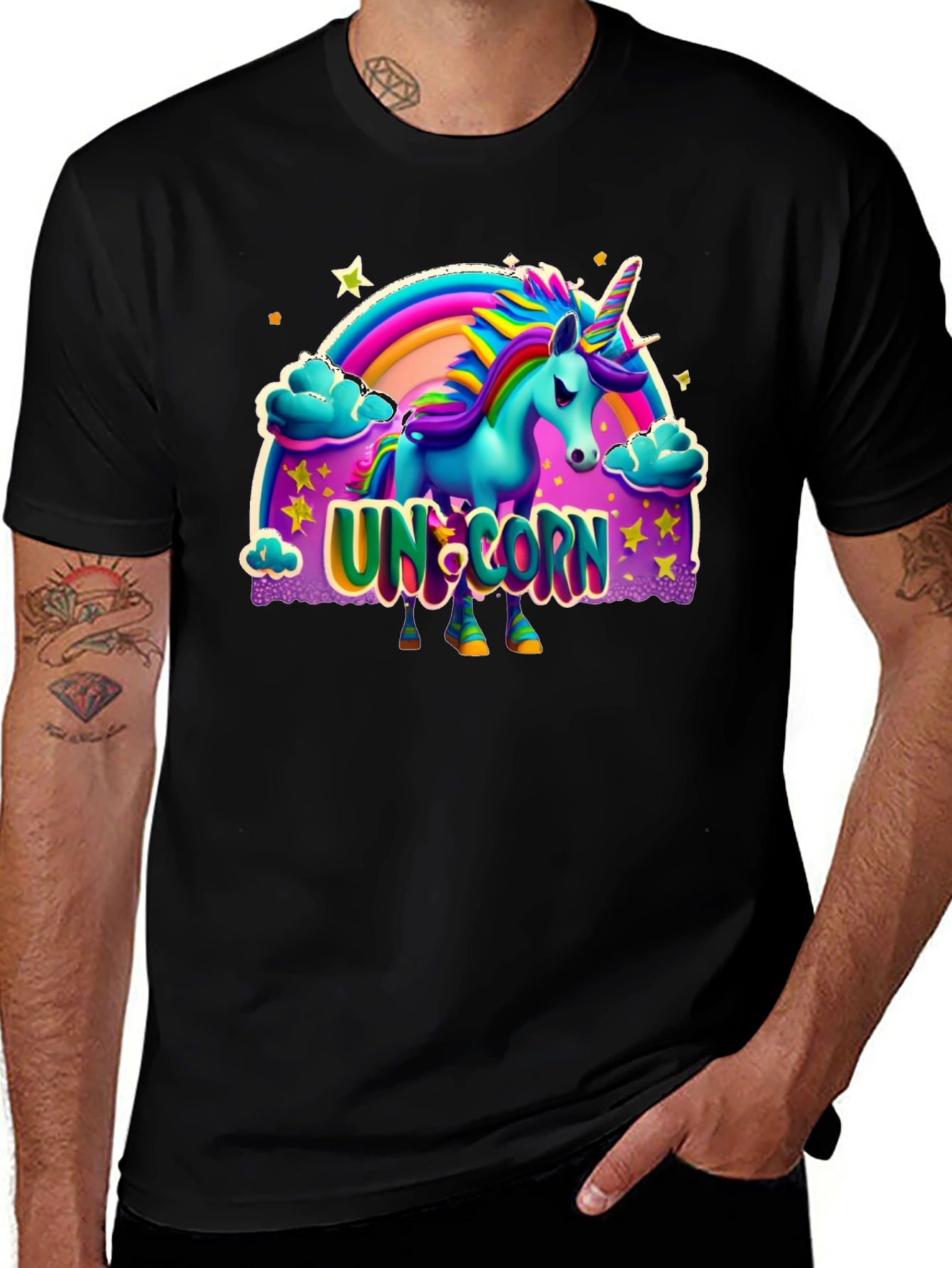 Variant 12 of Unicorn Graphic Print T-Shirt