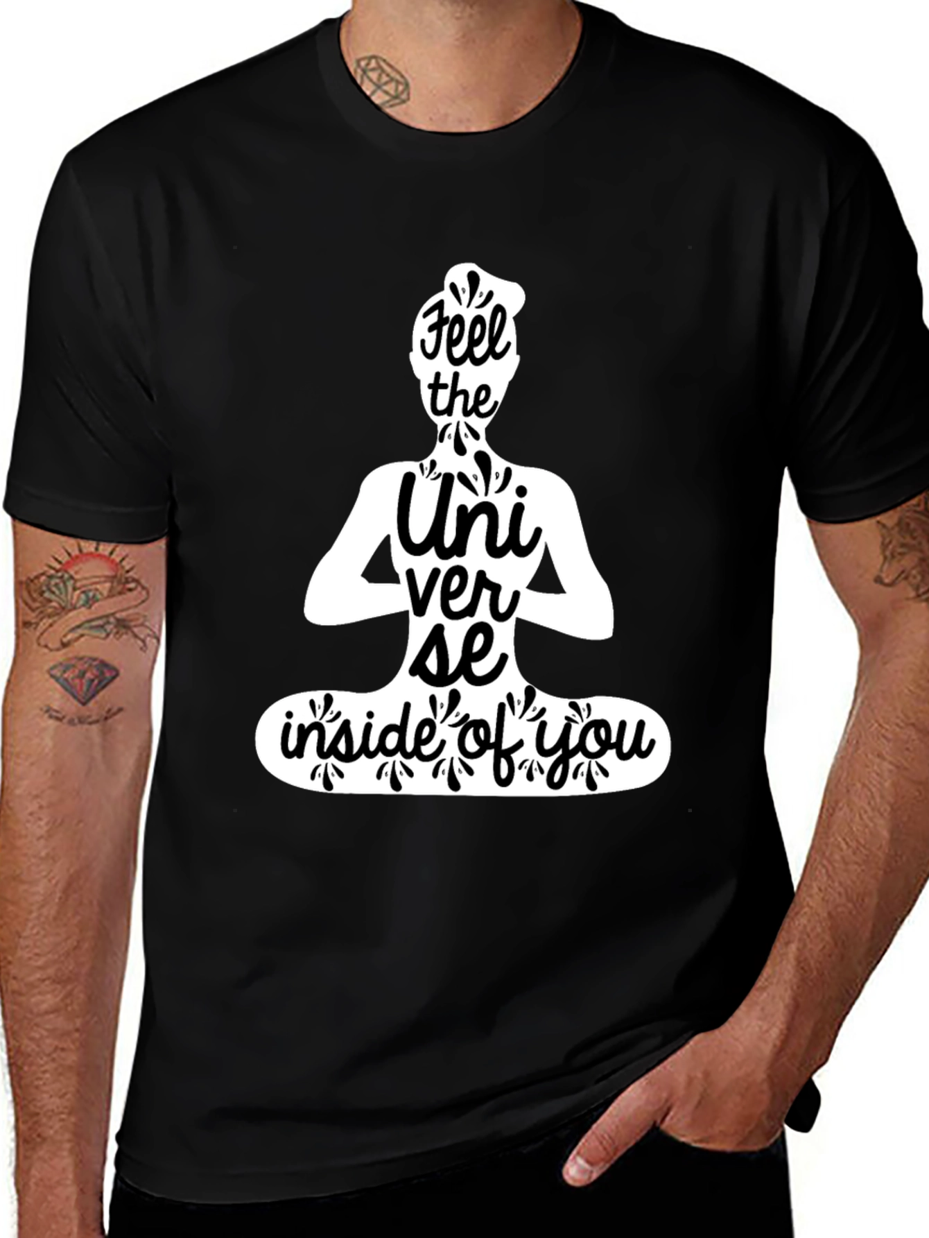 Variant 30 of Yoga Meditation Universe Graphic Tee