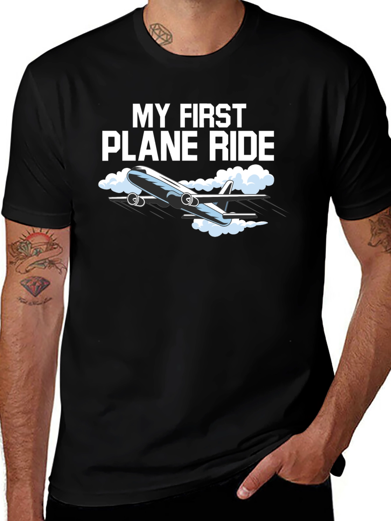 My First Plane Ride Graphic Tee - Aviation T-Shirt