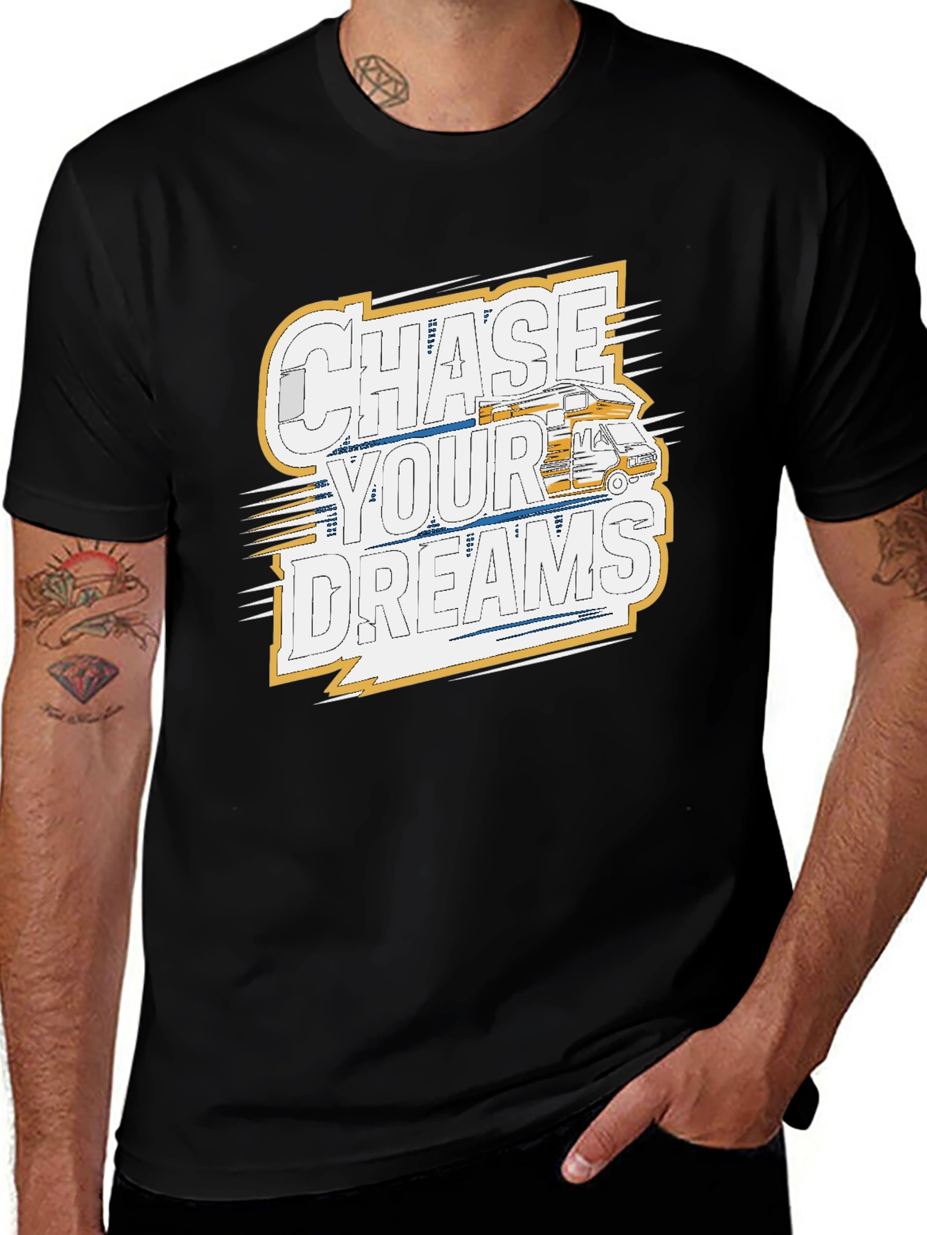 Variant 9 of Chase Your Dreams Camper Graphic T-Shirt