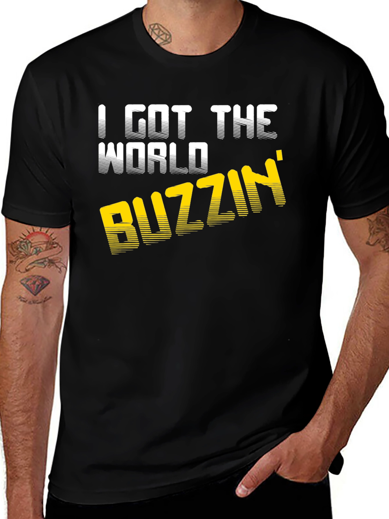 Variant 9 of I Got The World Buzzin' Graphic Tee