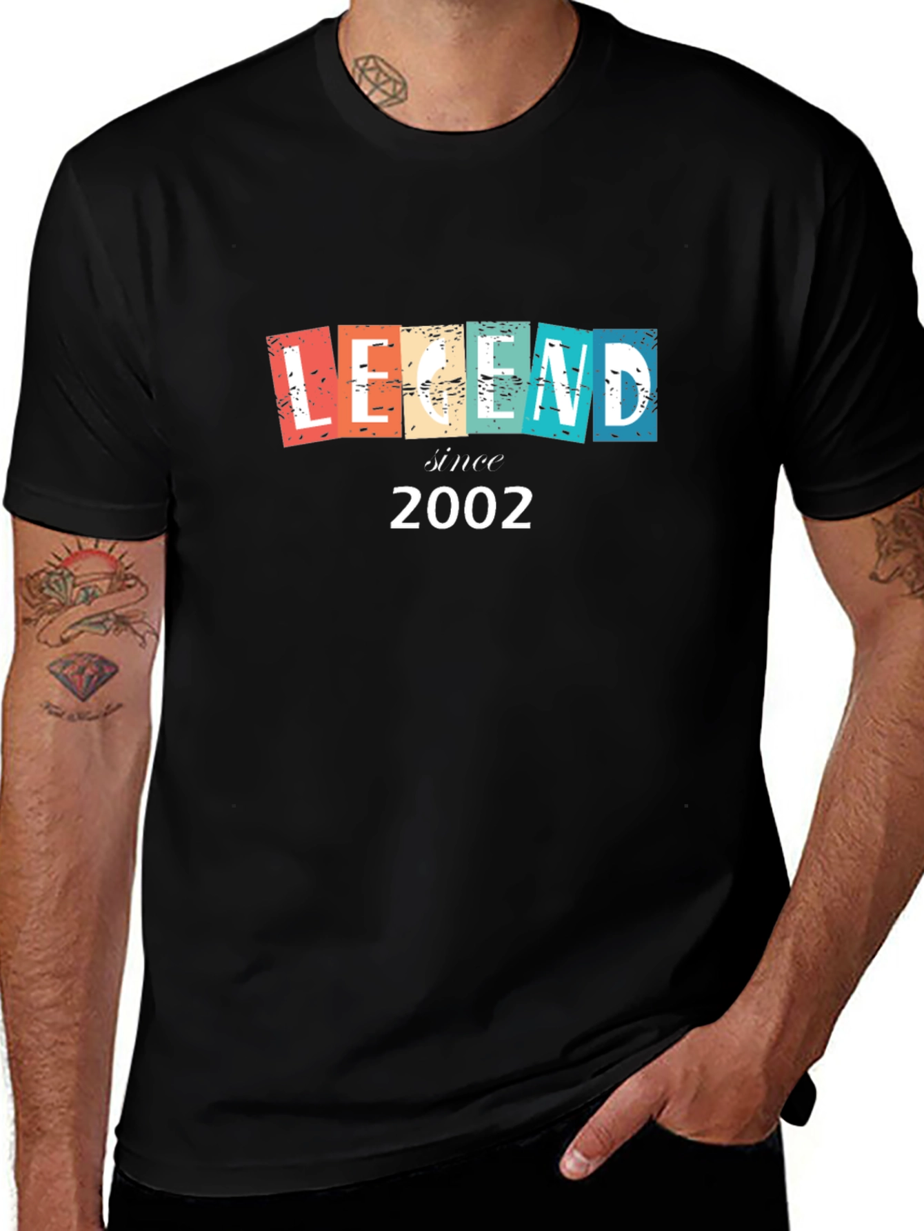 Variant 9 of Legend Since 2002 Black T-Shirt