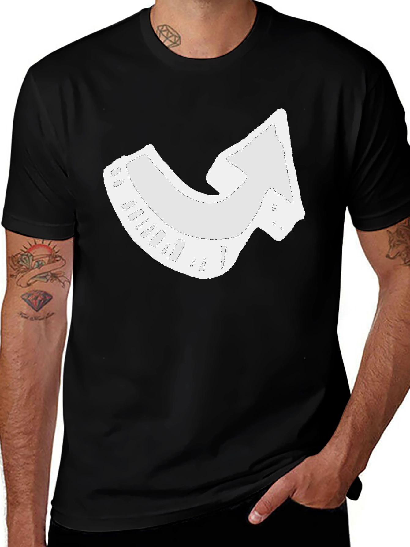 Variant 8 of Arrow Graphic Black T-Shirt - Cool Casual Wear