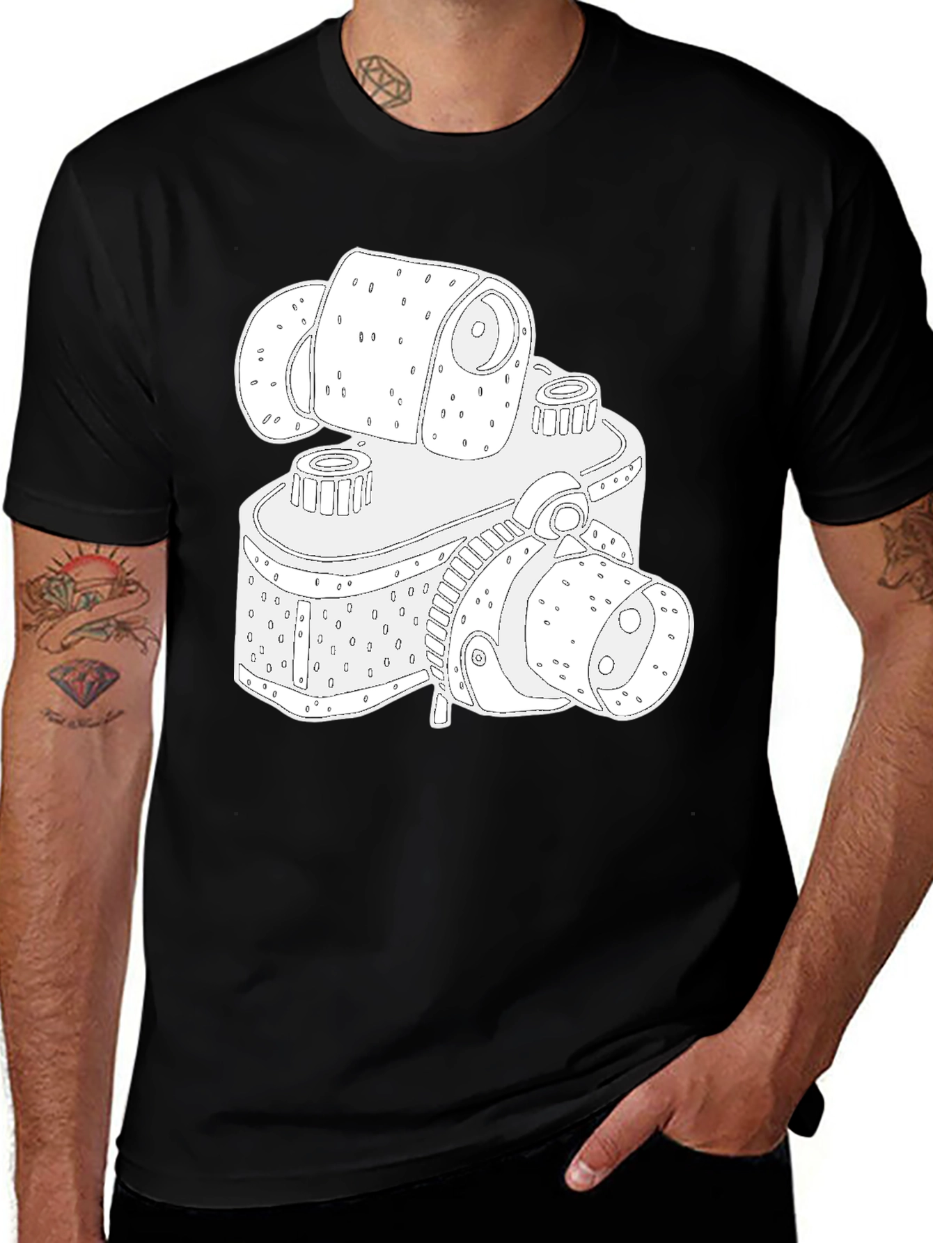 Variant 3 of Vintage Camera Graphic T-Shirt - Retro Style