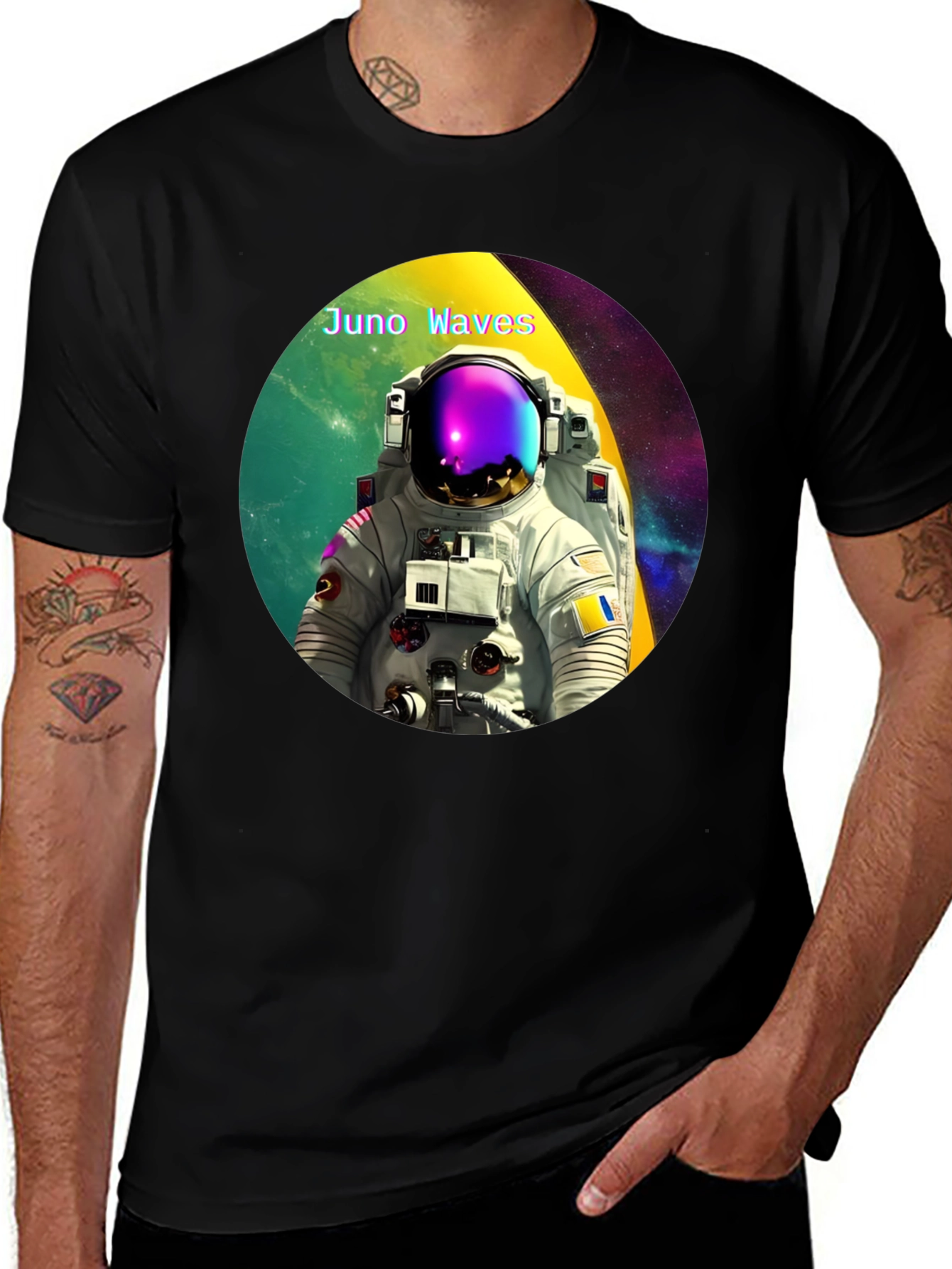 Variant 13 of Juno Waves Astronaut Graphic Tee