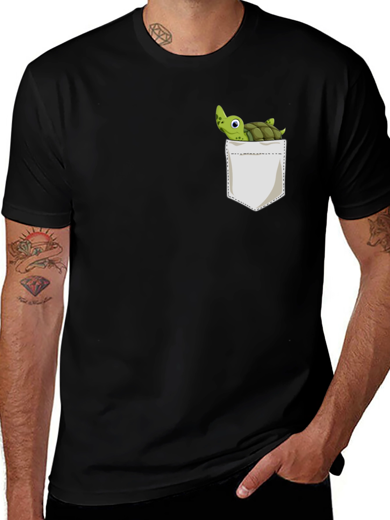 Variant 14 of Turtle Pocket Graphic T-Shirt