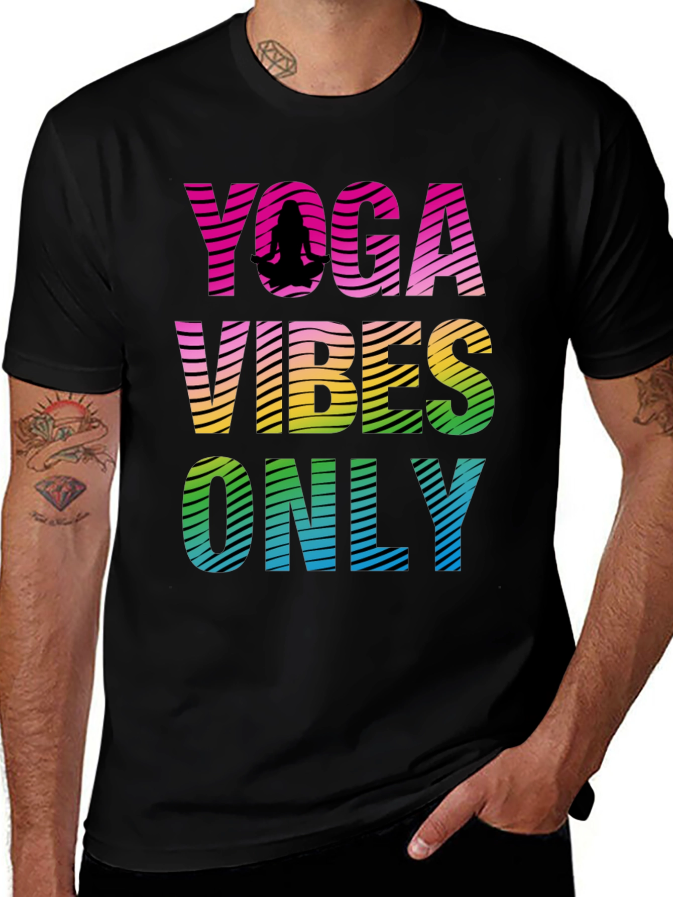 Variant 11 of Yoga Vibes Only Graphic Tee