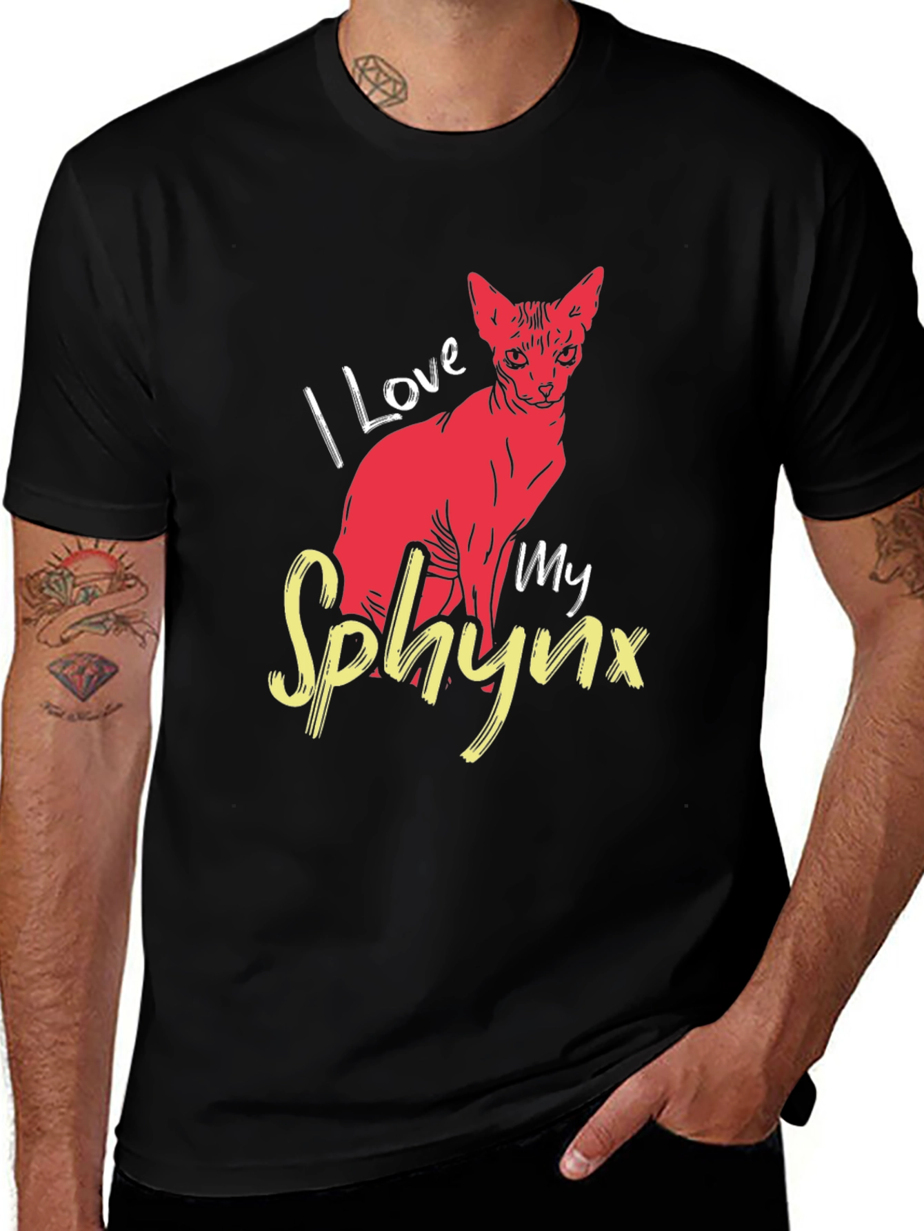 Variant 5 of I Love My Sphynx Cat T-Shirt