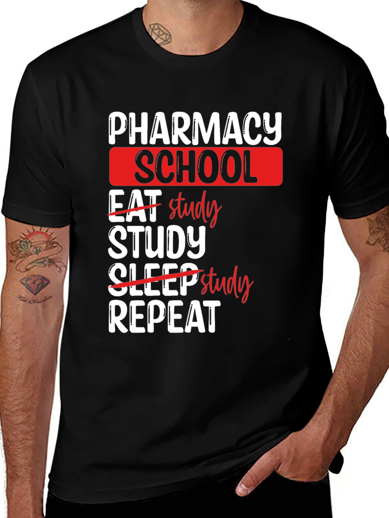Variant 28 of Pharmacy School Study T-Shirt