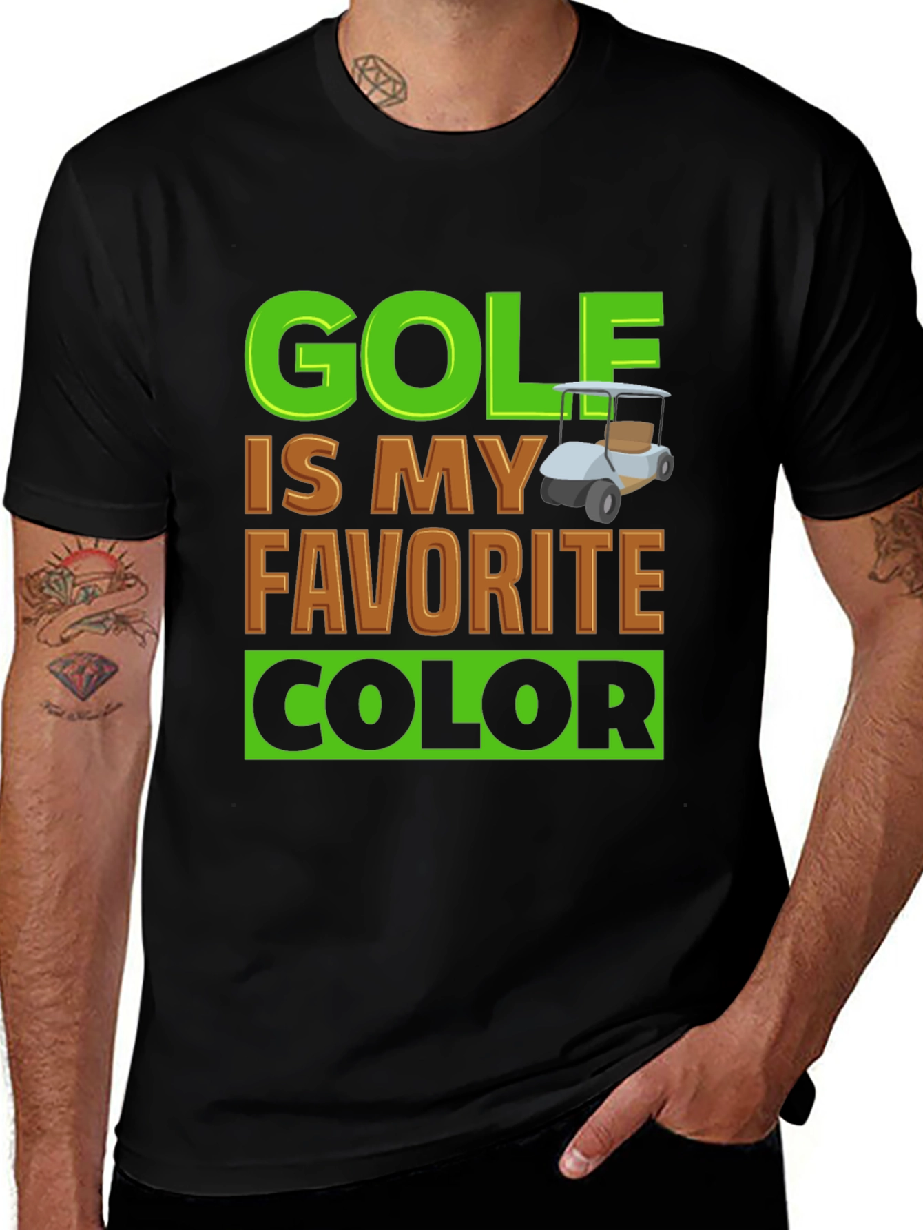 Variant 15 of Golf is My Favorite Color T-Shirt