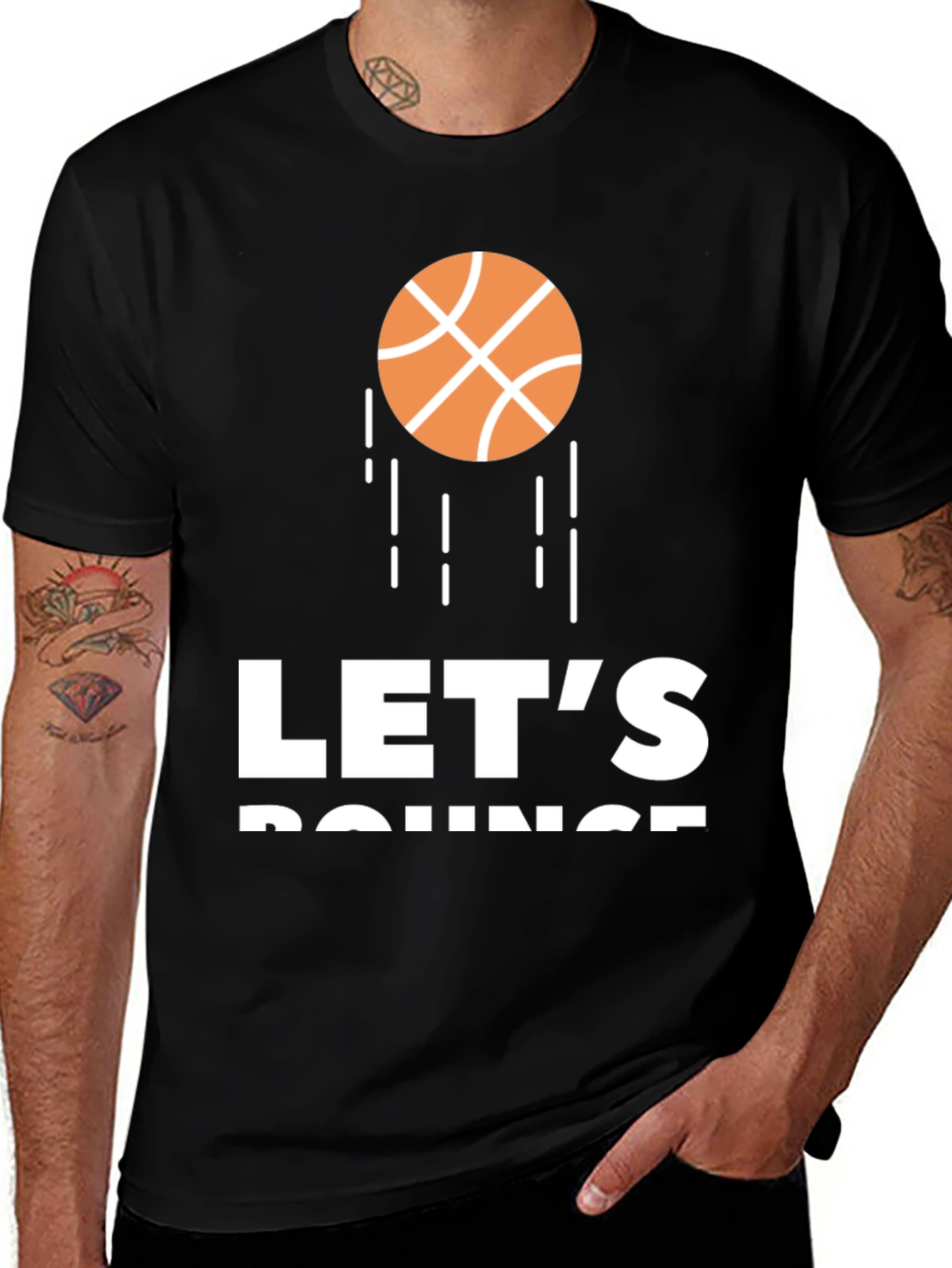 Let's Bounce T-Shirt - Basketball Graphic Tee