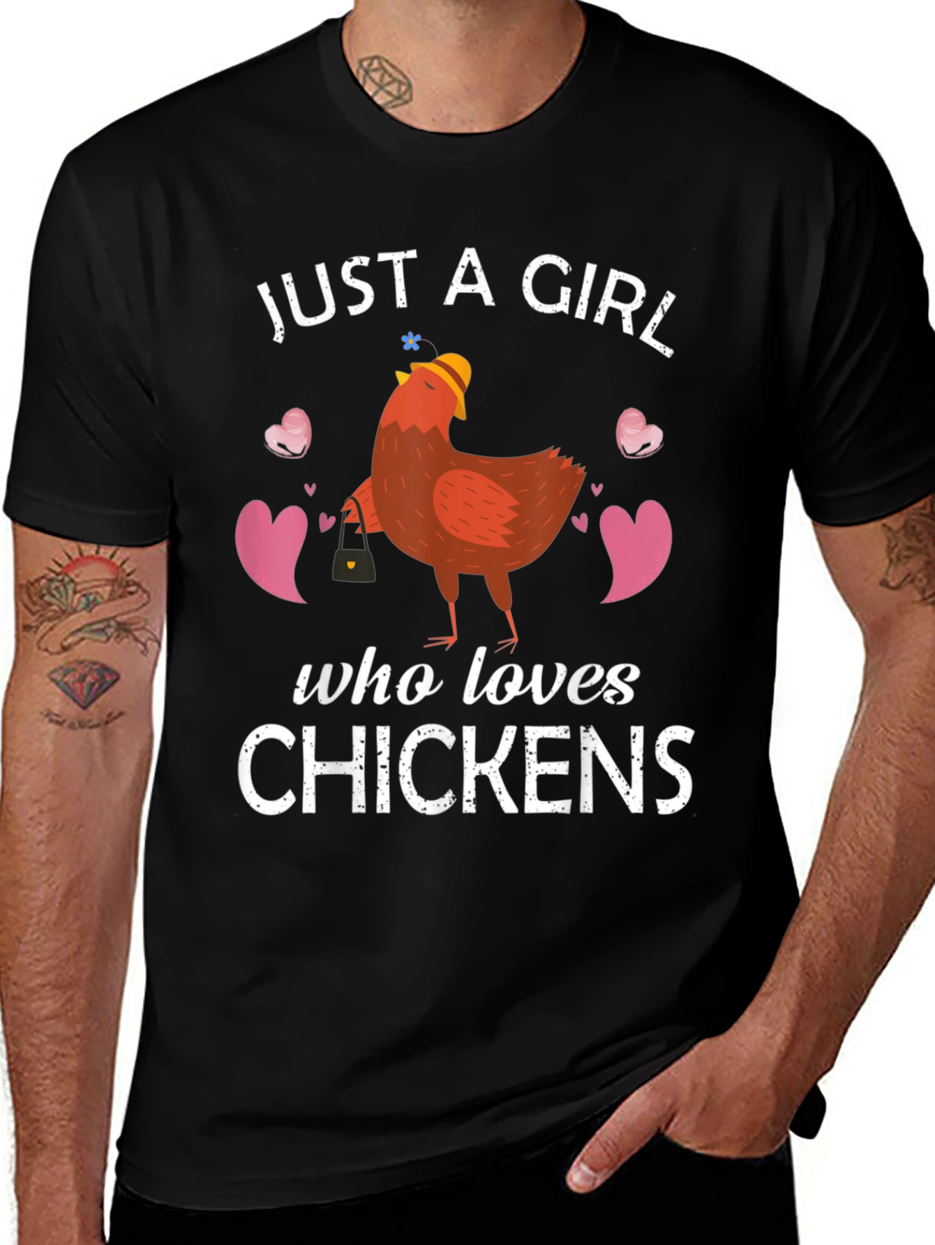 Variant 19 of Just A Girl Who Loves Chickens T-Shirt