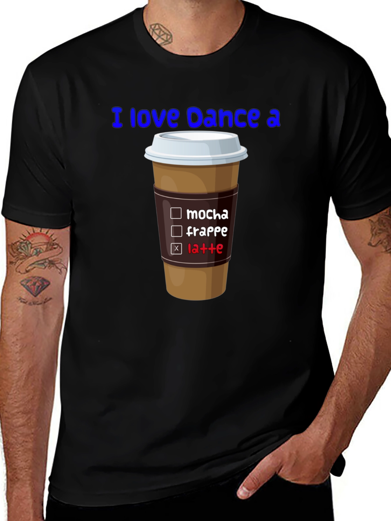 Variant 8 of Dance and Latte Graphic Tee