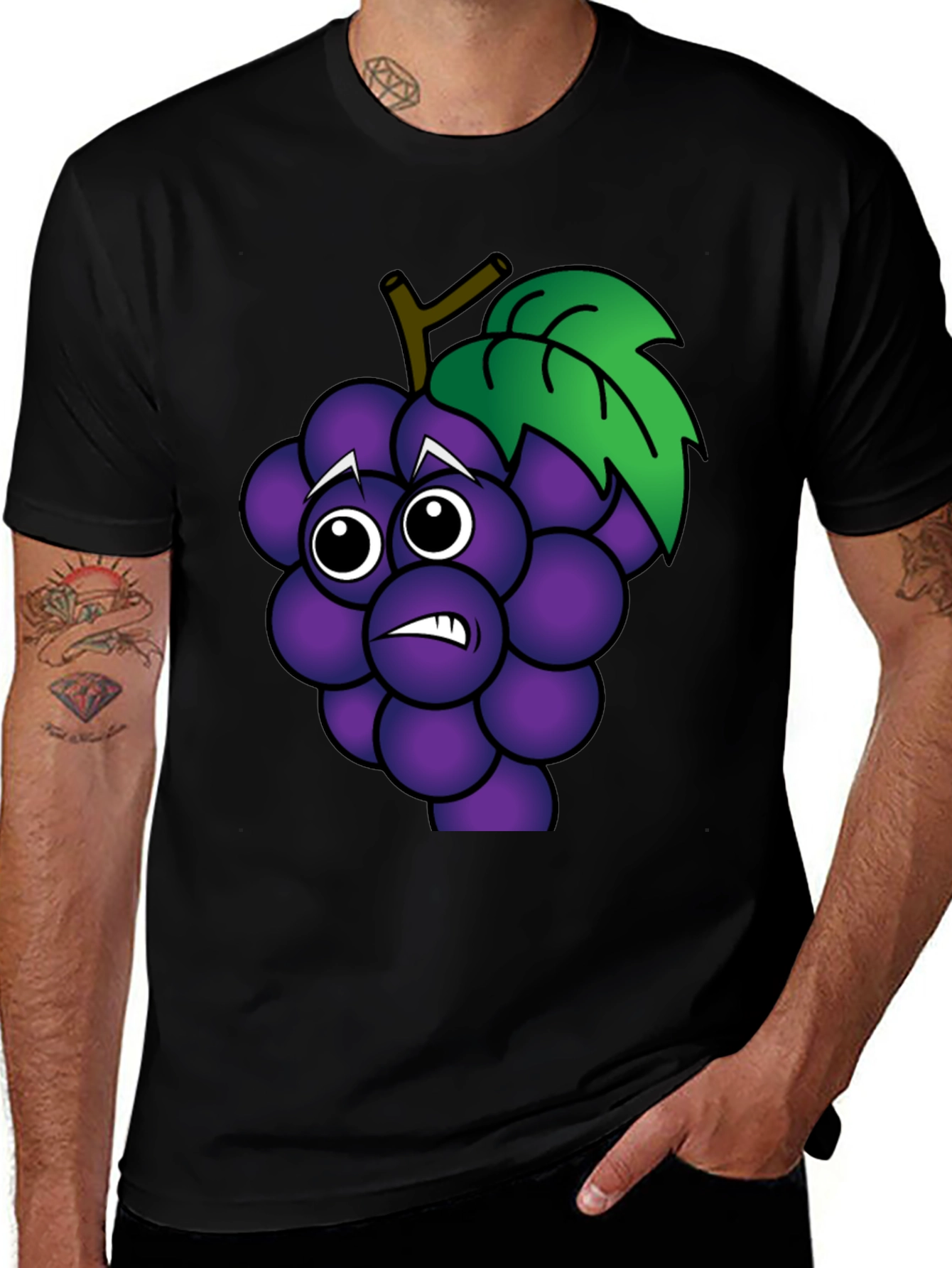 Variant 17 of Funny Grape Graphic T-Shirt - Unisex