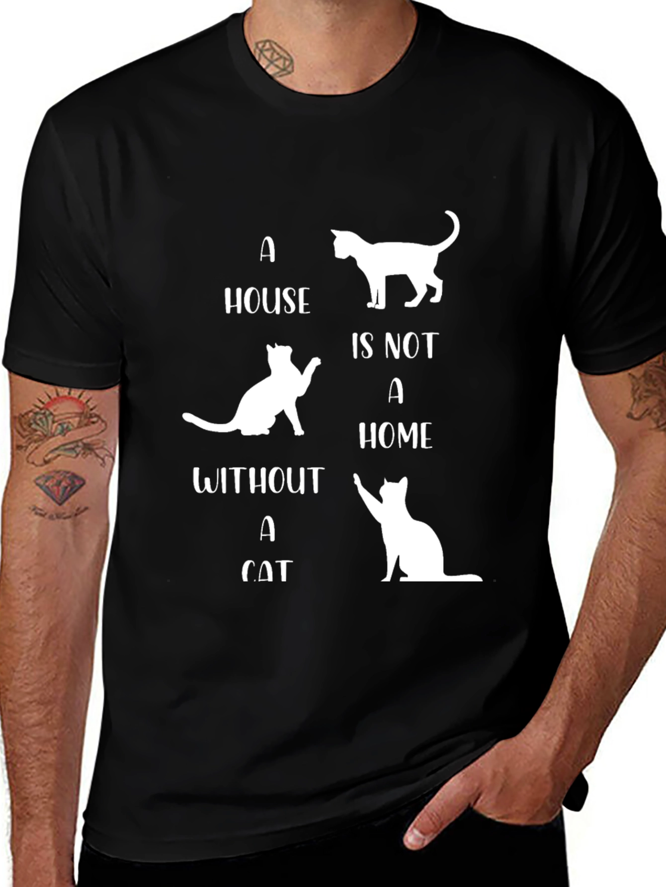 Variant 25 of Cat Lover T-Shirt - A House is Not a Home