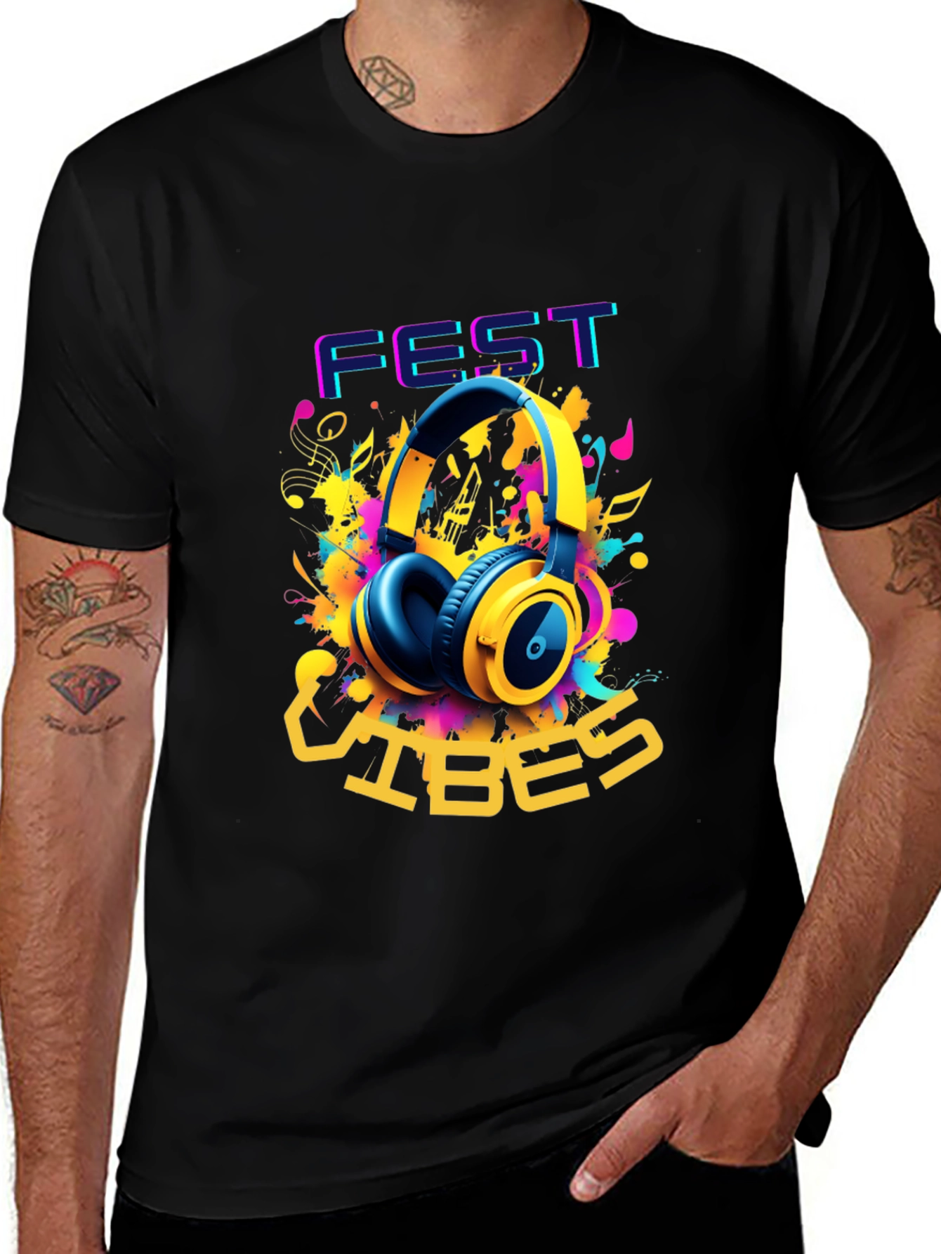 Fest Vibes Graphic T-Shirt - Music Festival Apparel