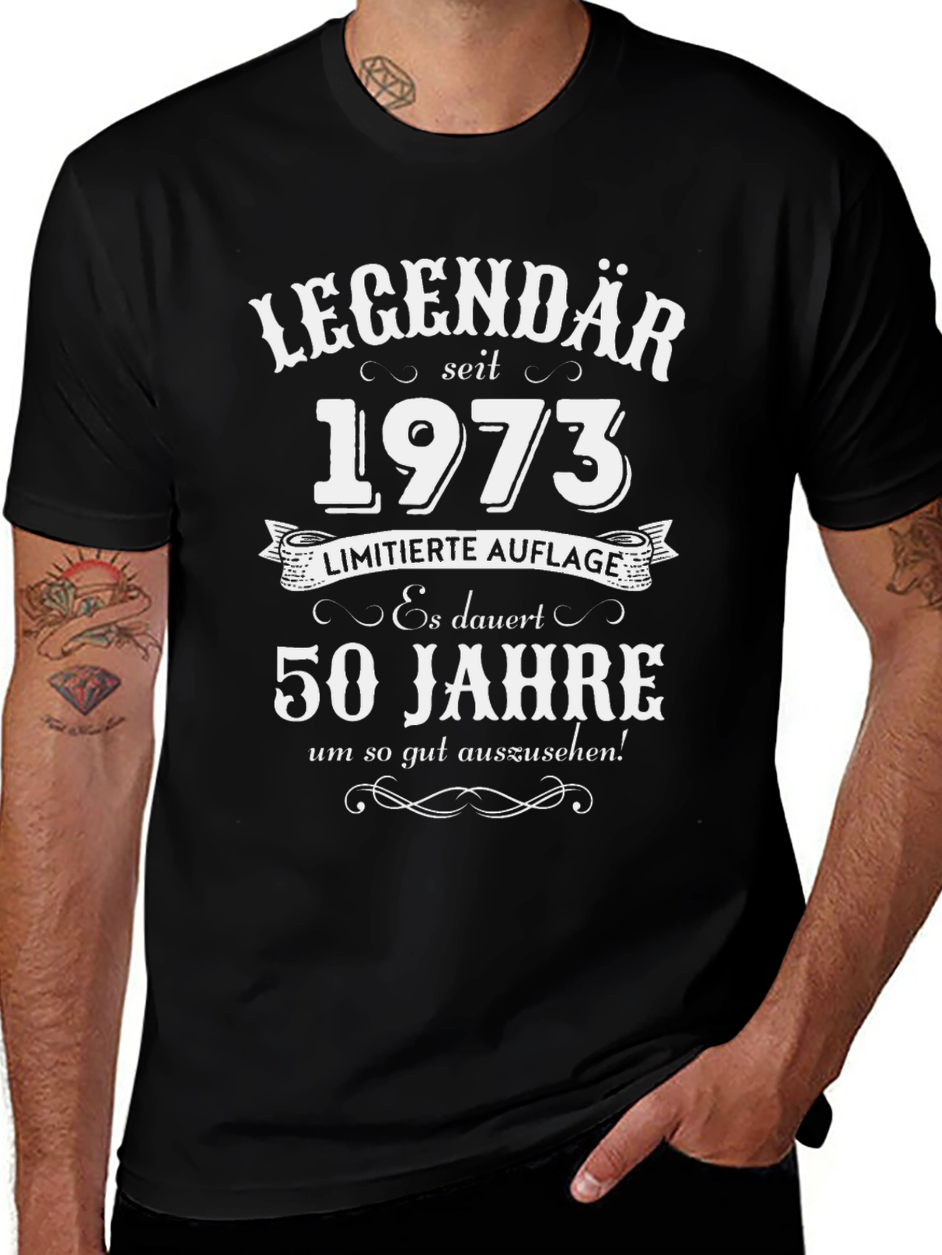 Variant 23 of Legendary Since 1973 - 50th Birthday T-Shirt