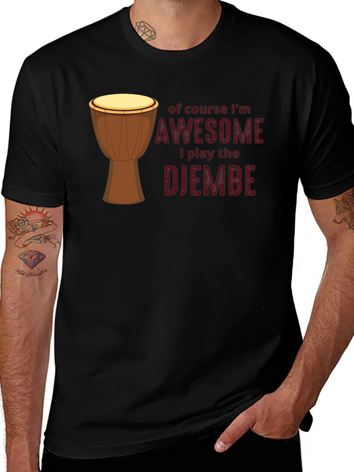 Awesome Djembe Player T-Shirt