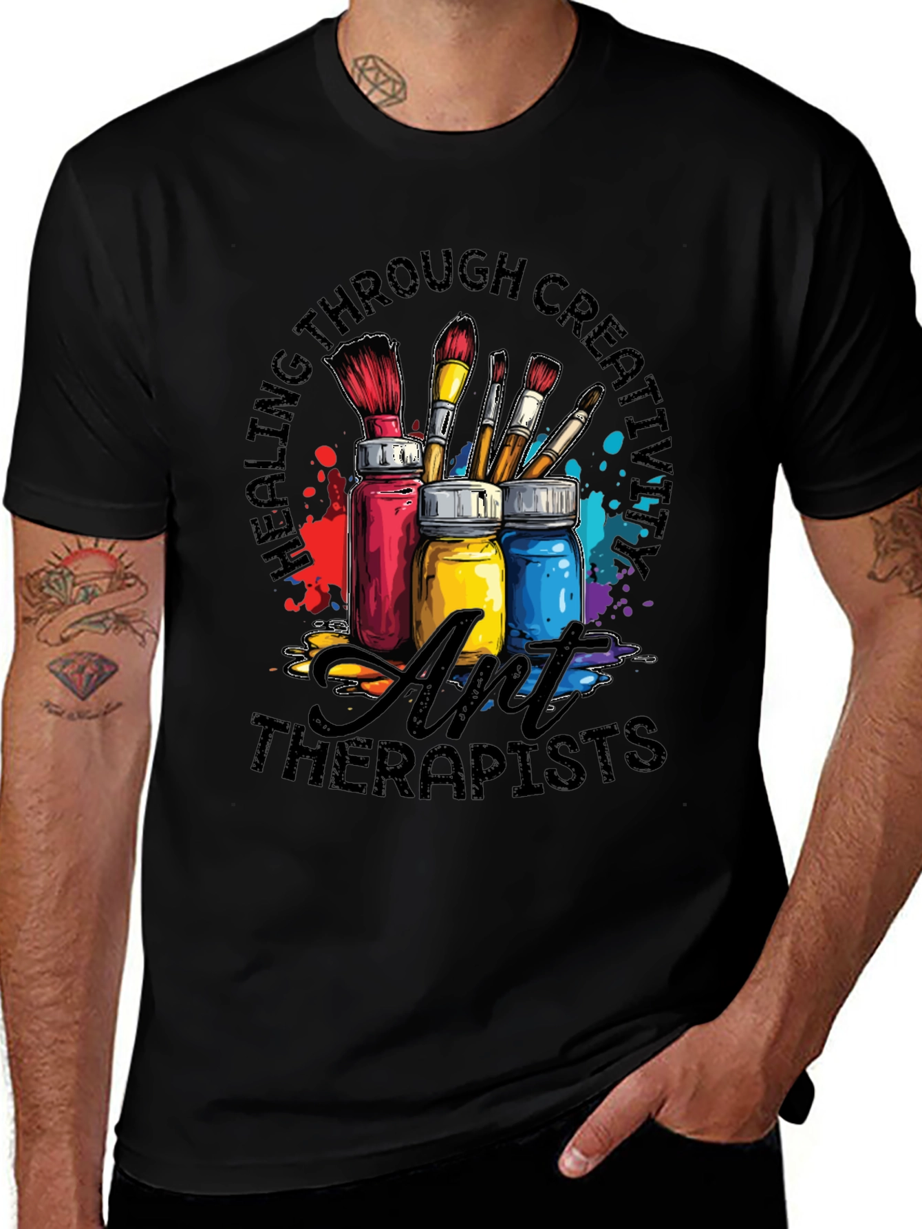 Variant 6 of Art Therapists T-Shirt - Healing Through Creativity