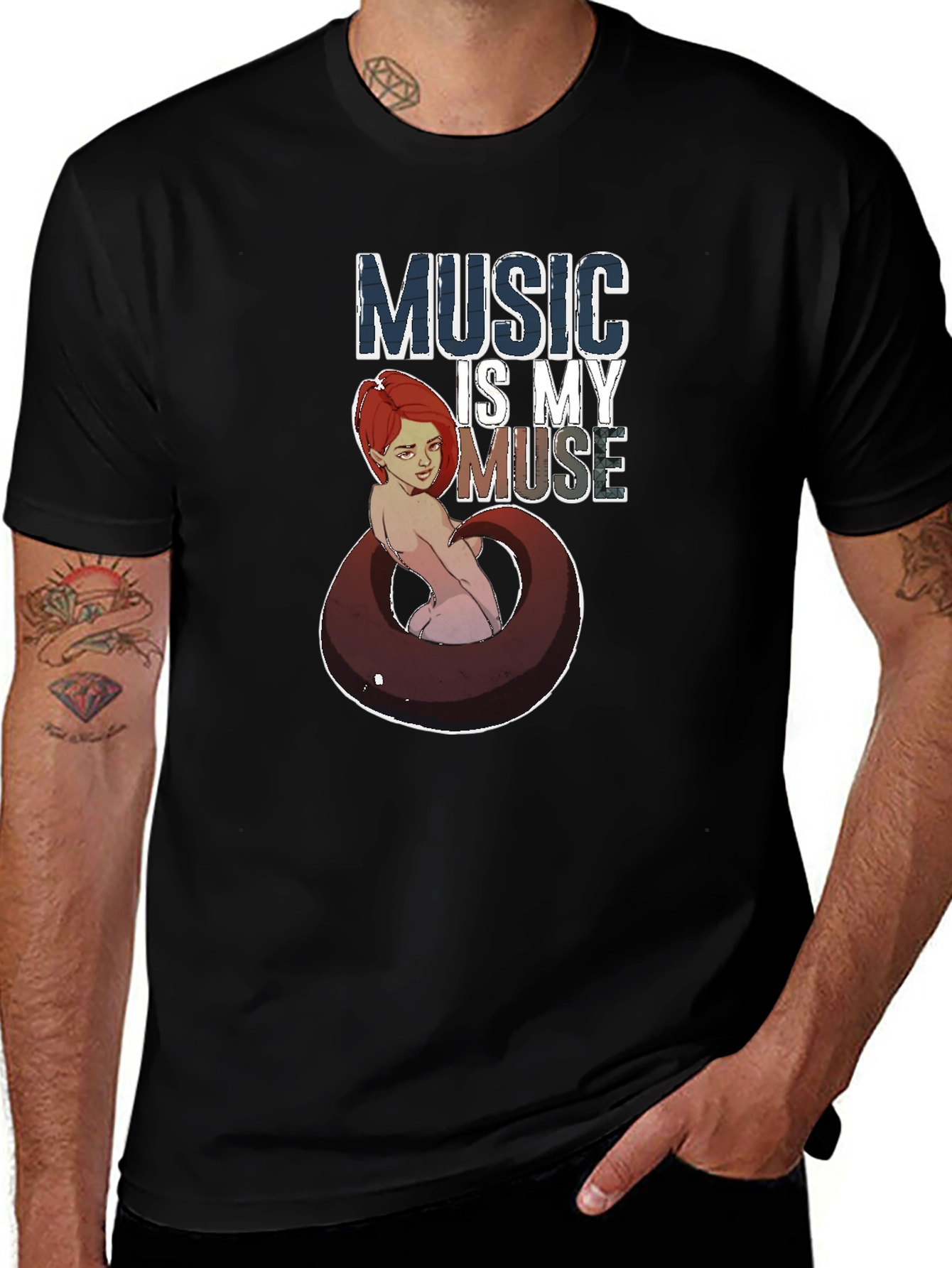 Variant 18 of Music Is My Muse Graphic T-Shirt